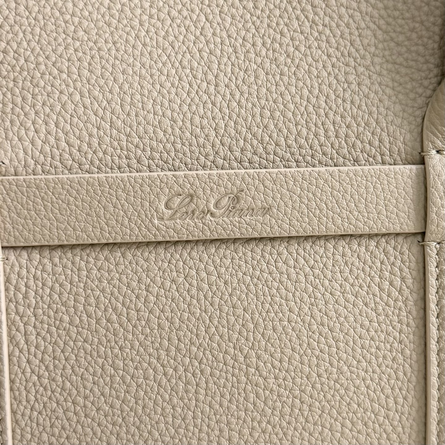 Loro Piana Ghiera Shopper Small Bag  Light Travertine