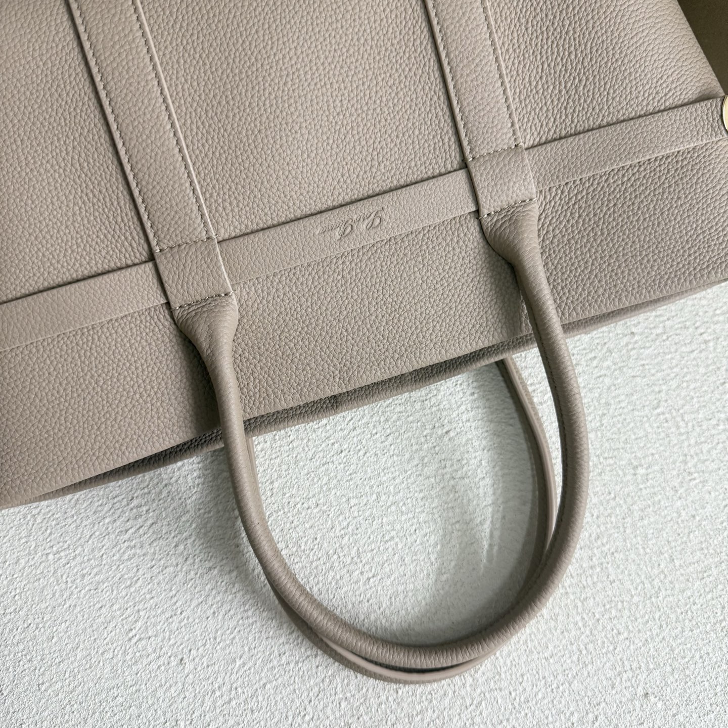 Loro Piana Ghiera Shopper Small Bag  Light Travertine