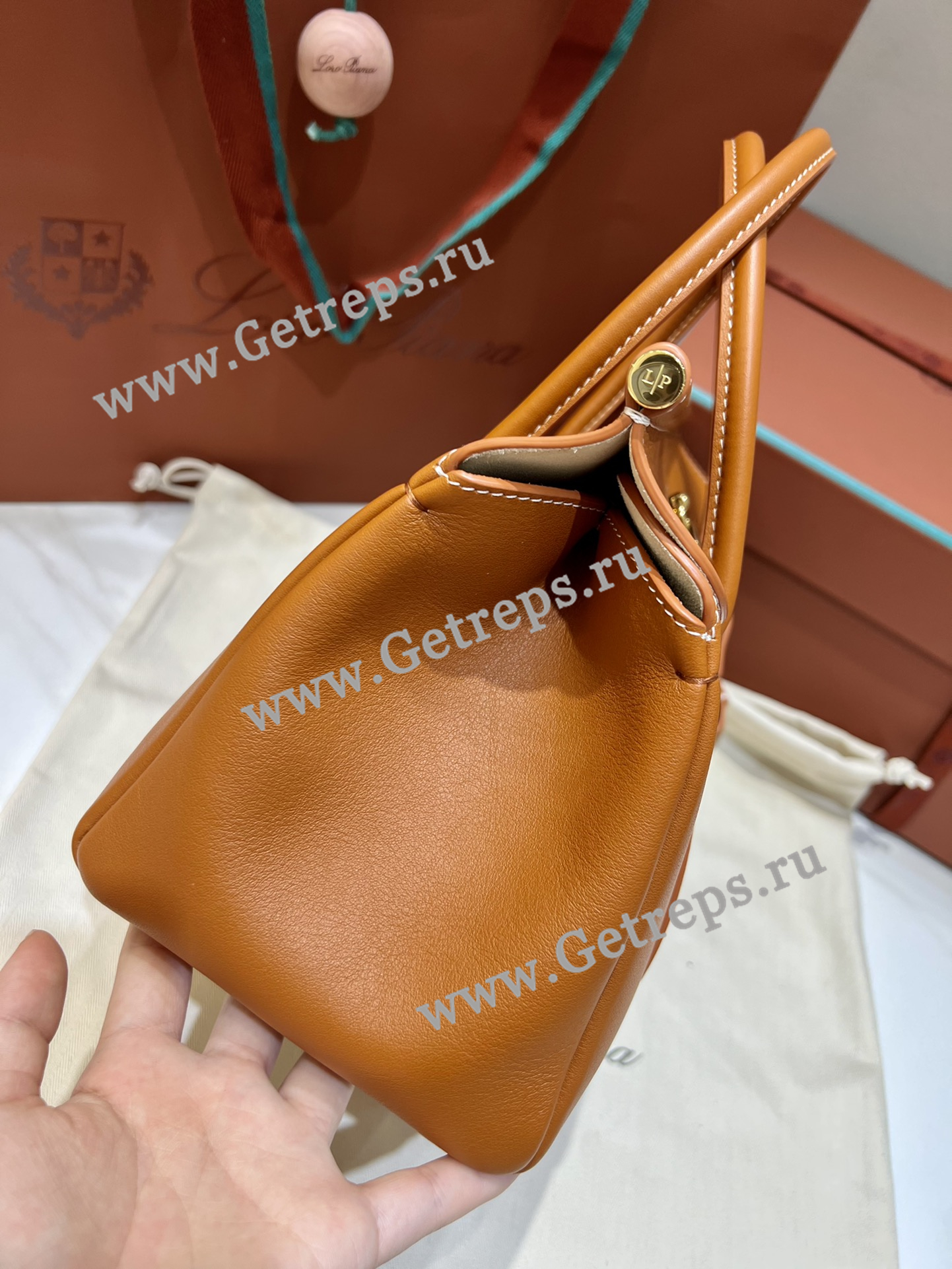 Loro Piana Loom Bag L25 Calfskin-11