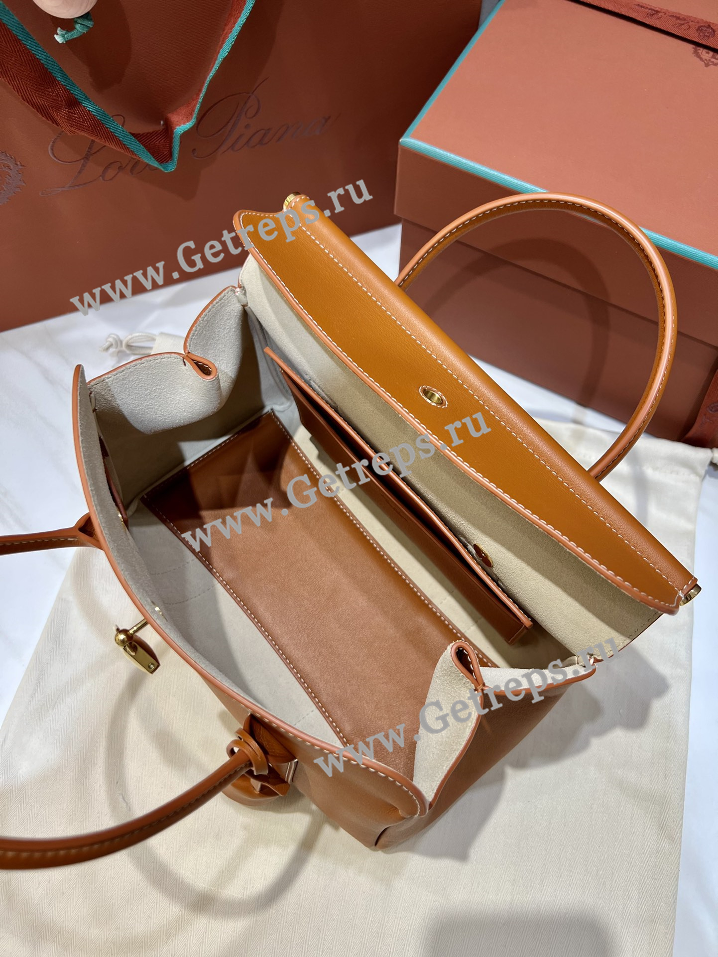 Loro Piana Loom Bag L25 Calfskin-11