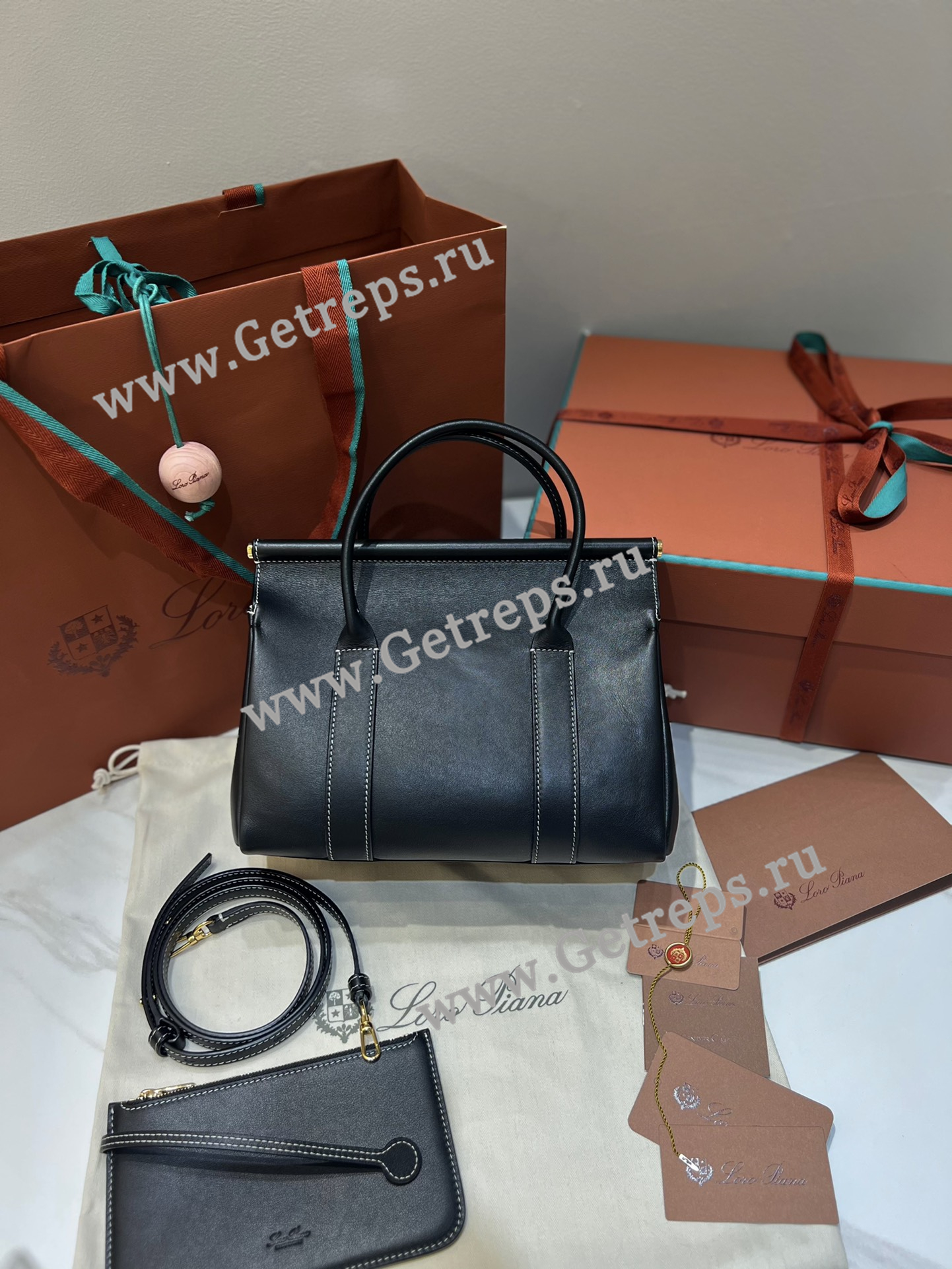 Loro Piana Loom Bag L25 Calfskin-12