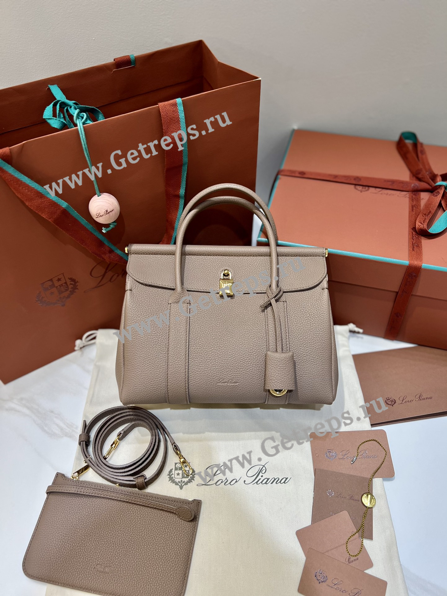 Loro Piana Loom Bag L25 Calfskin-13