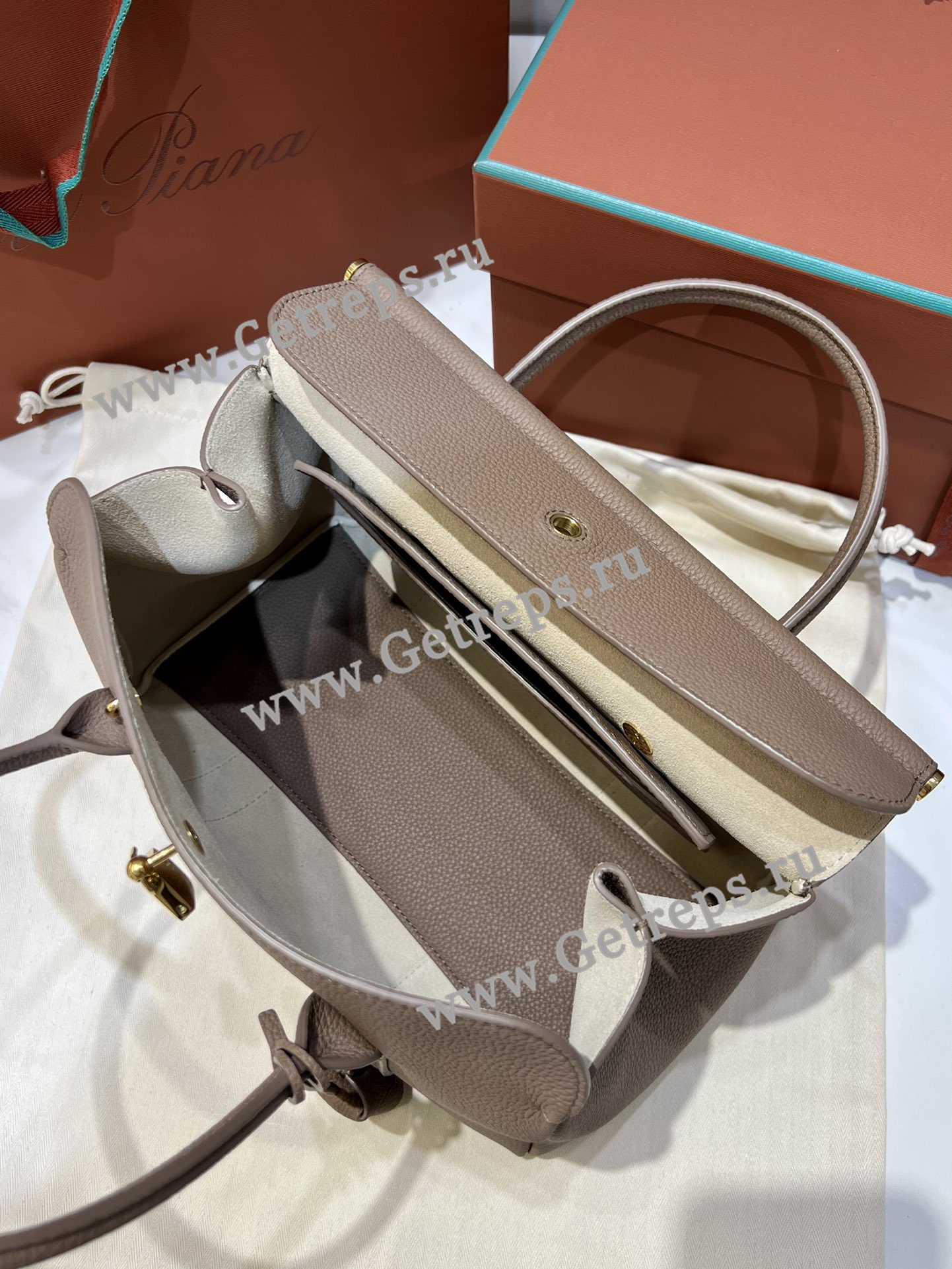 Loro Piana Loom Bag L25 Calfskin-13