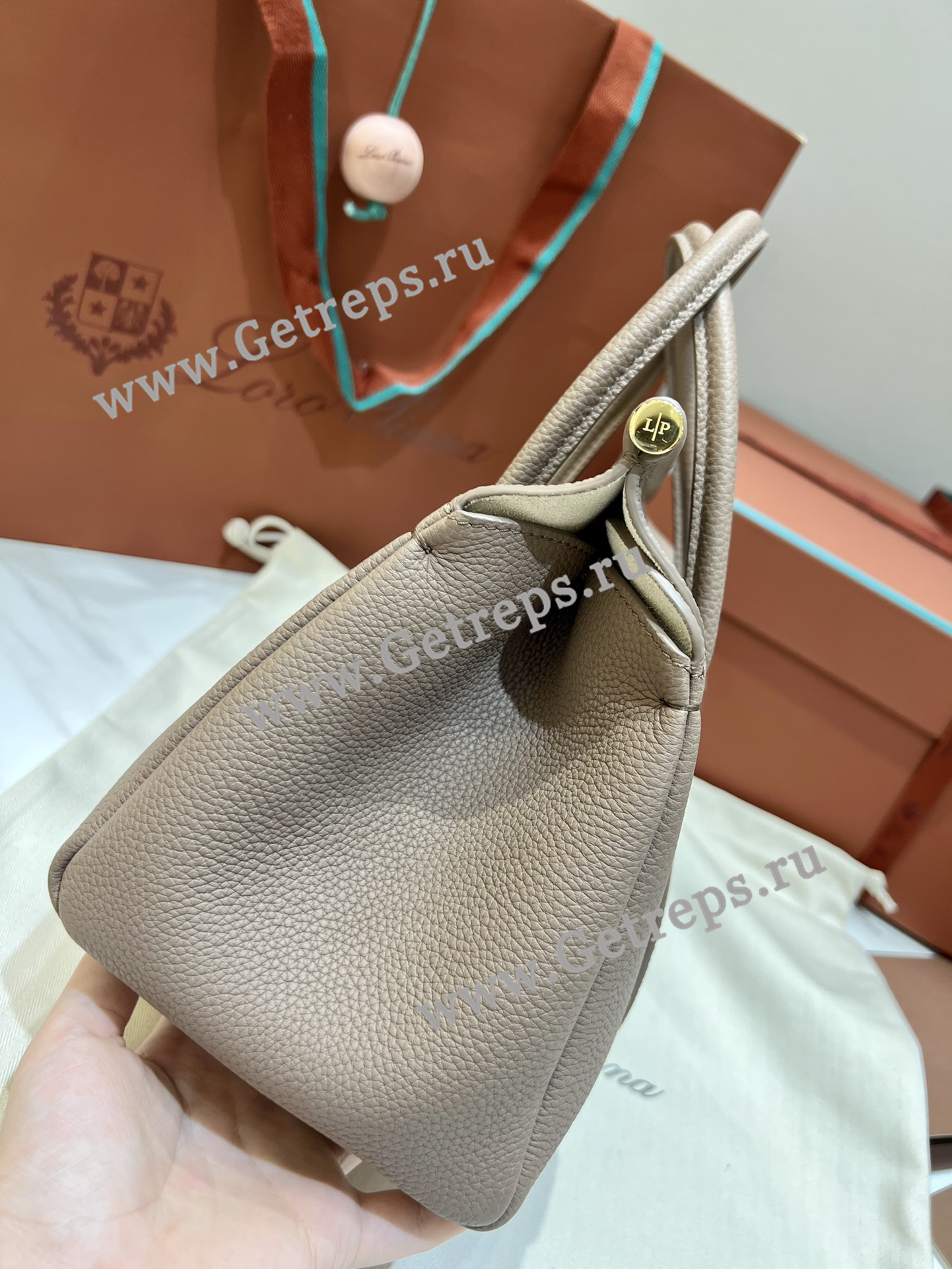 Loro Piana Loom Bag L25 Calfskin-13