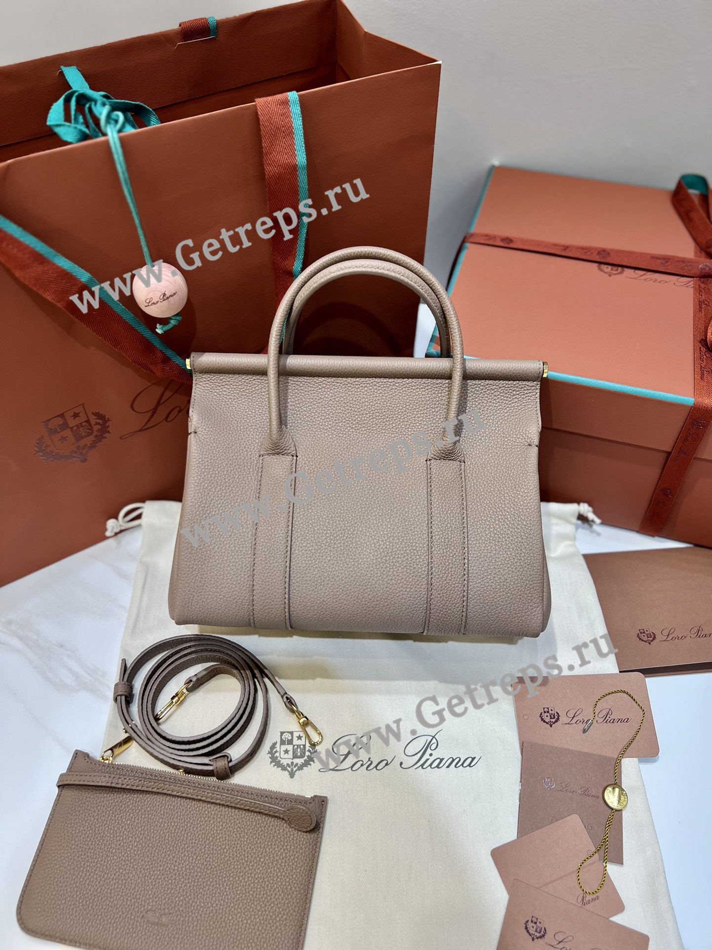 Loro Piana Loom Bag L25 Calfskin-13