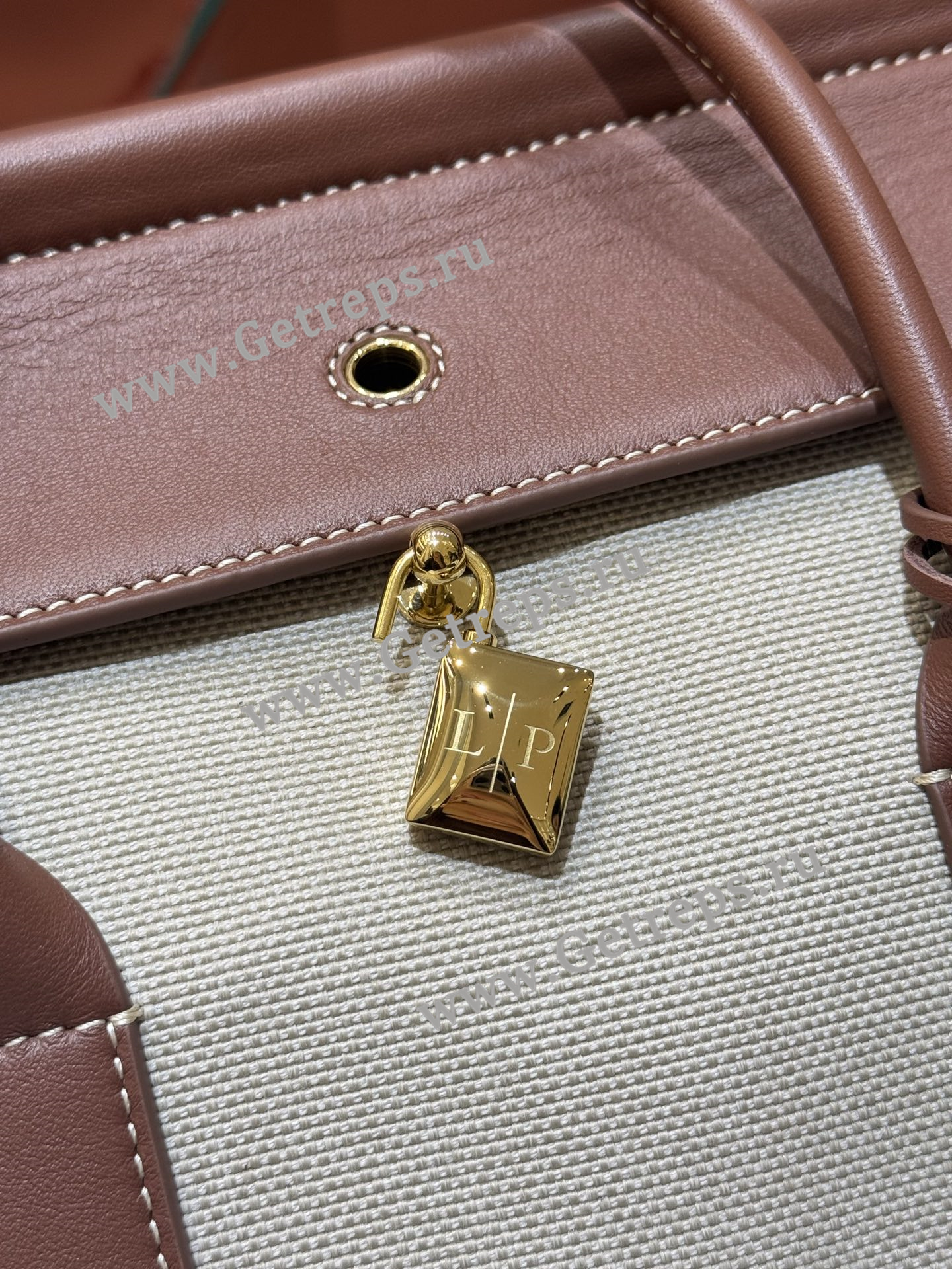 Loro Piana Loom Bag L25 Cotton Calfskin-14