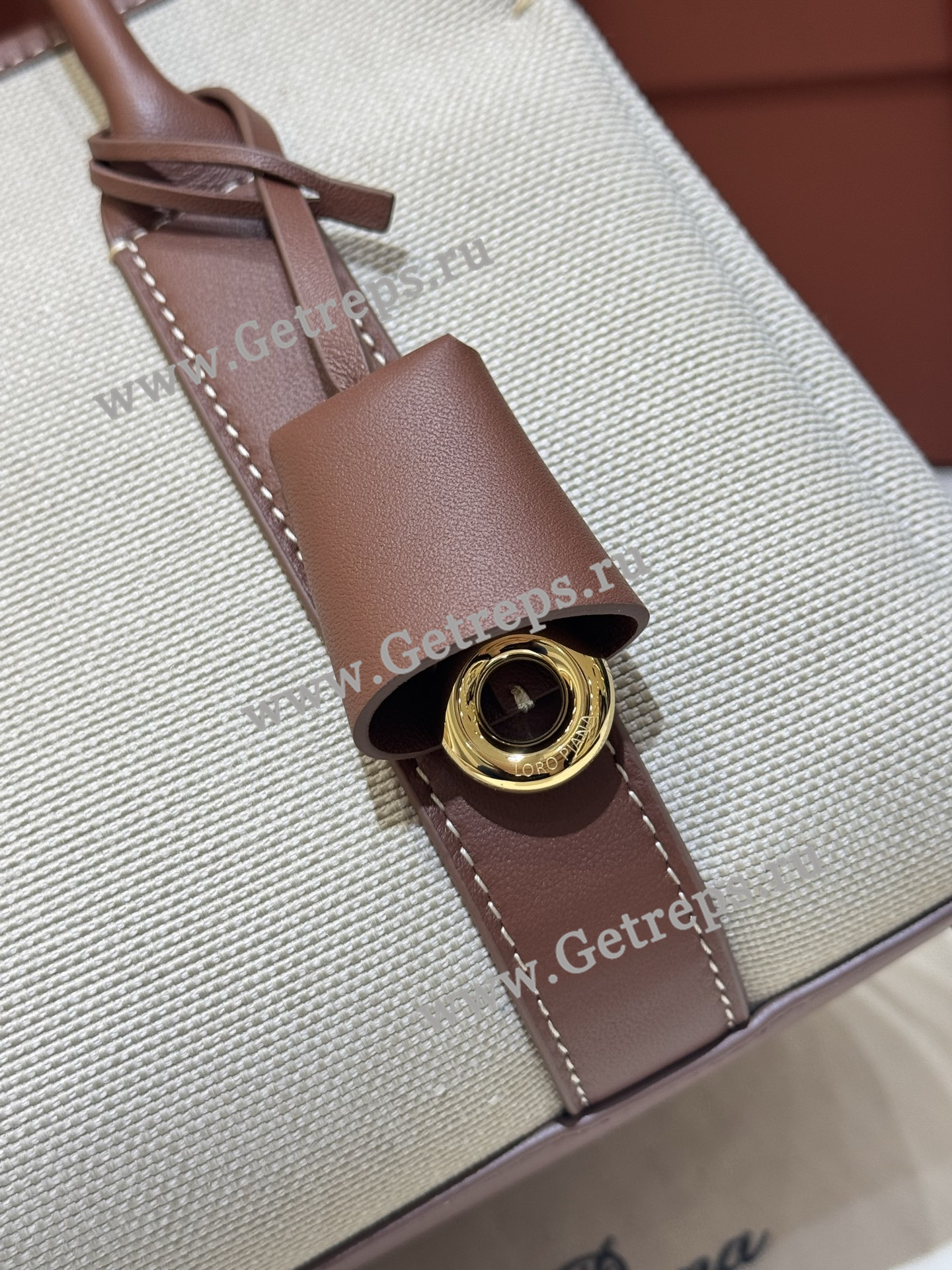 Loro Piana Loom Bag L25 Cotton Calfskin-14