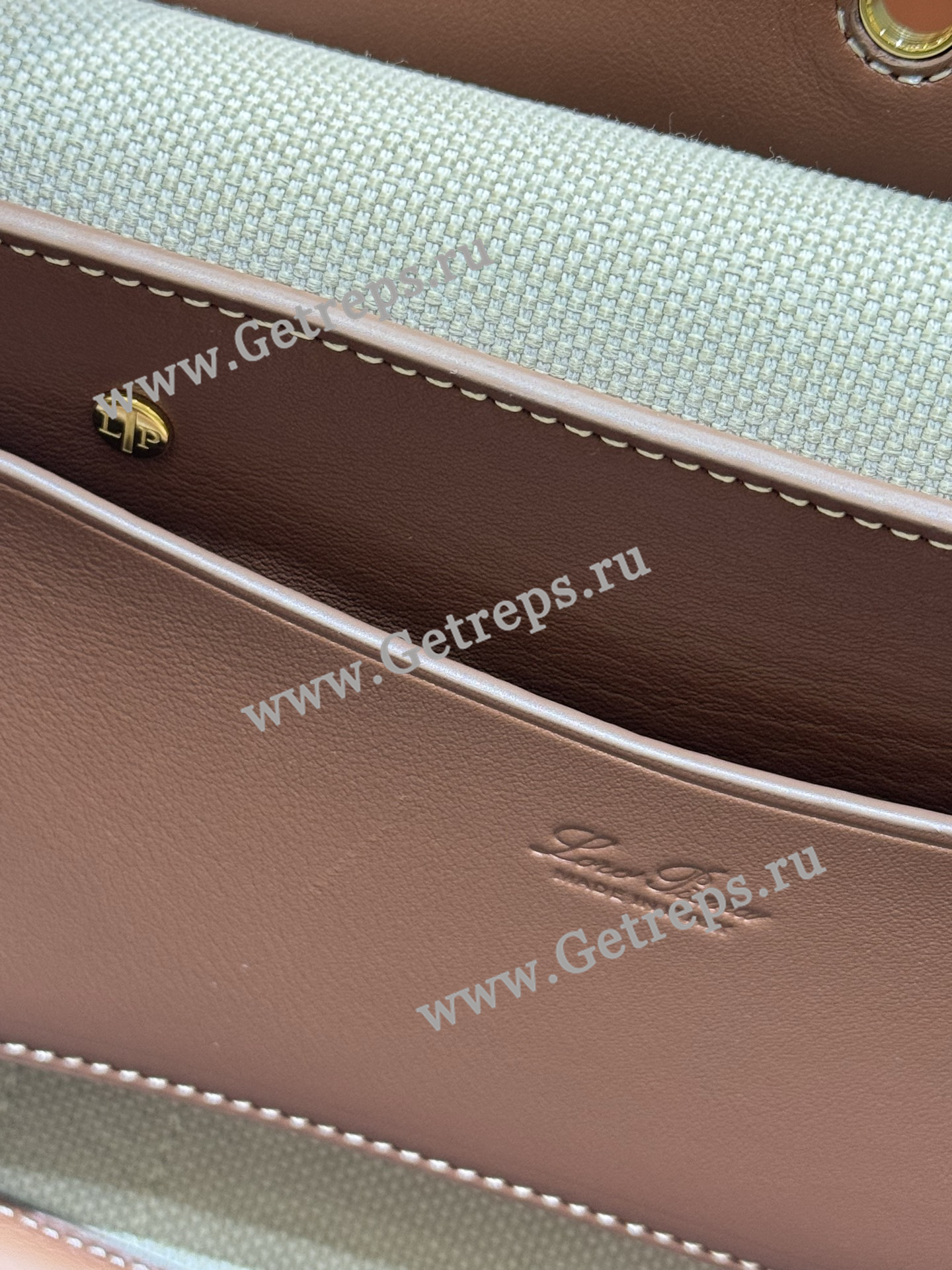 Loro Piana Loom Bag L25 Cotton Calfskin-14