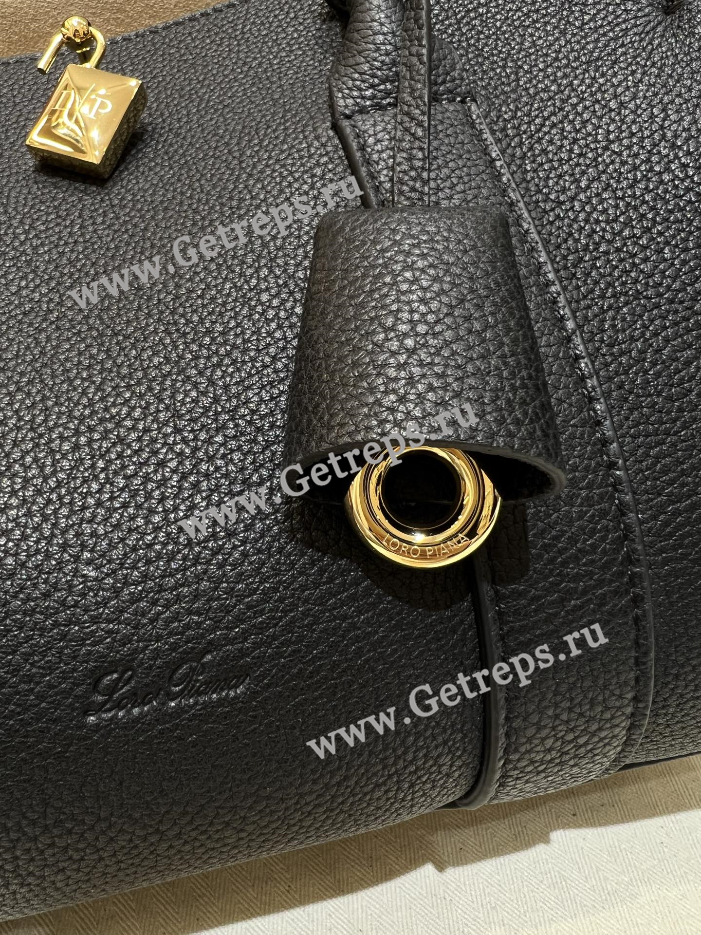 Loro Piana Loom Bag L25 Grained Calfskin-2