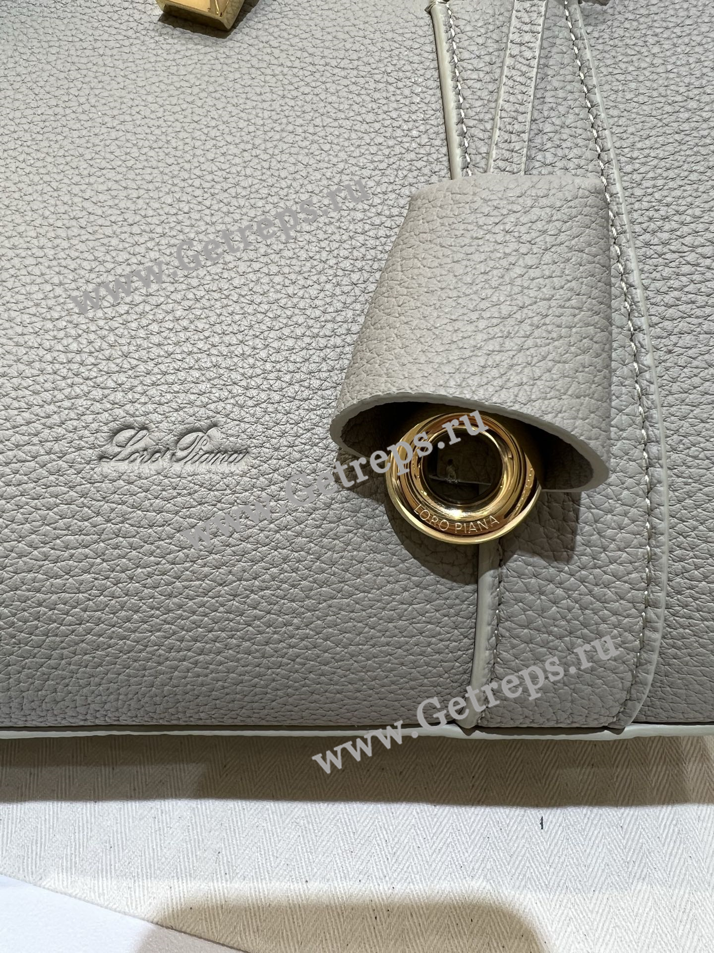 Loro Piana Loom Bag L25 Grained Calfskin-3