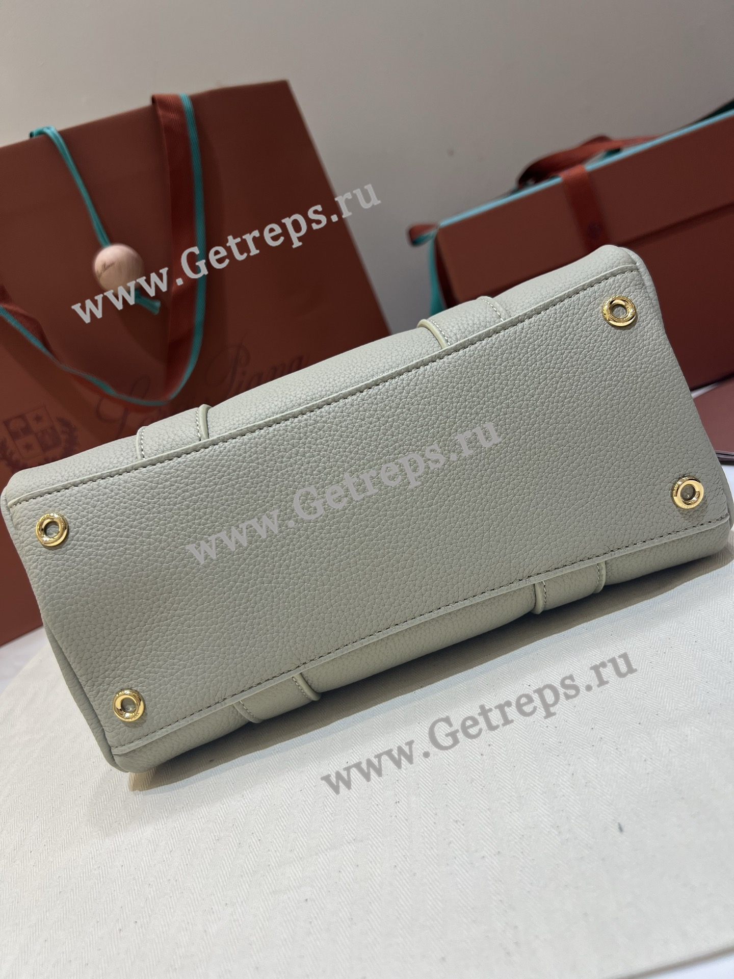 Loro Piana Loom Bag L25 Grained Calfskin-3