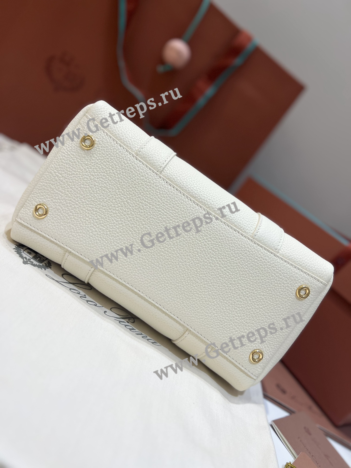 Loro Piana Loom Bag L25 Grained Calfskin-4