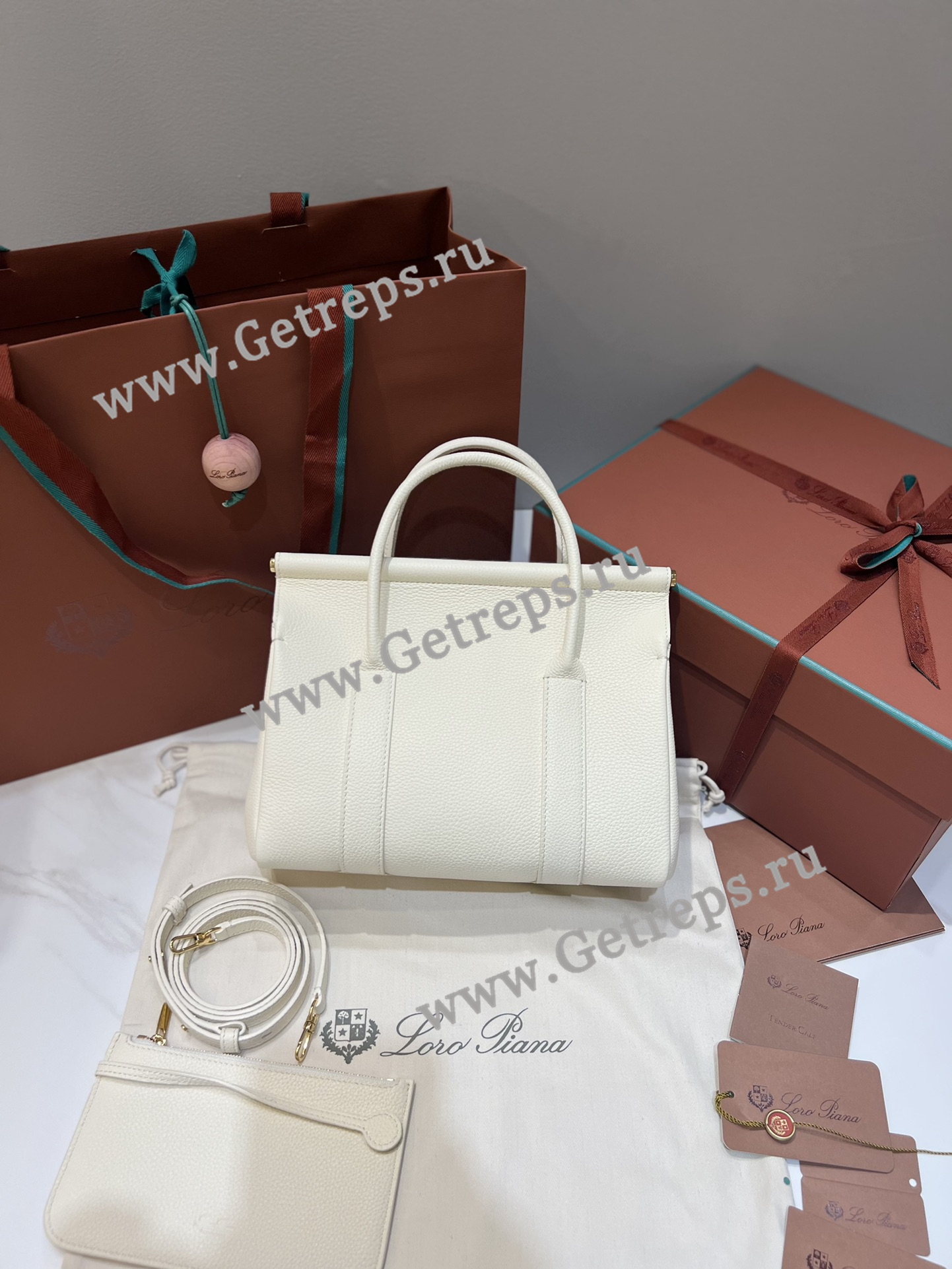 Loro Piana Loom Bag L25 Grained Calfskin-4