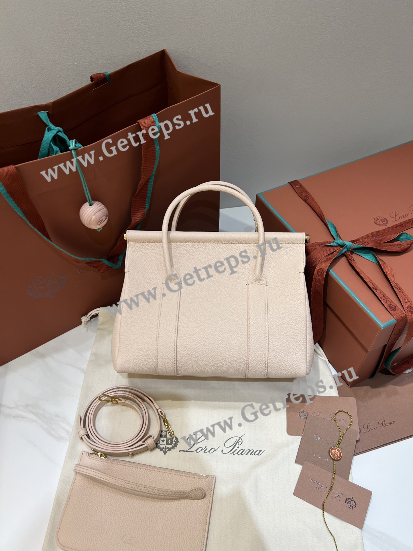 Loro Piana Loom Bag L25 Grained Calfskin-6