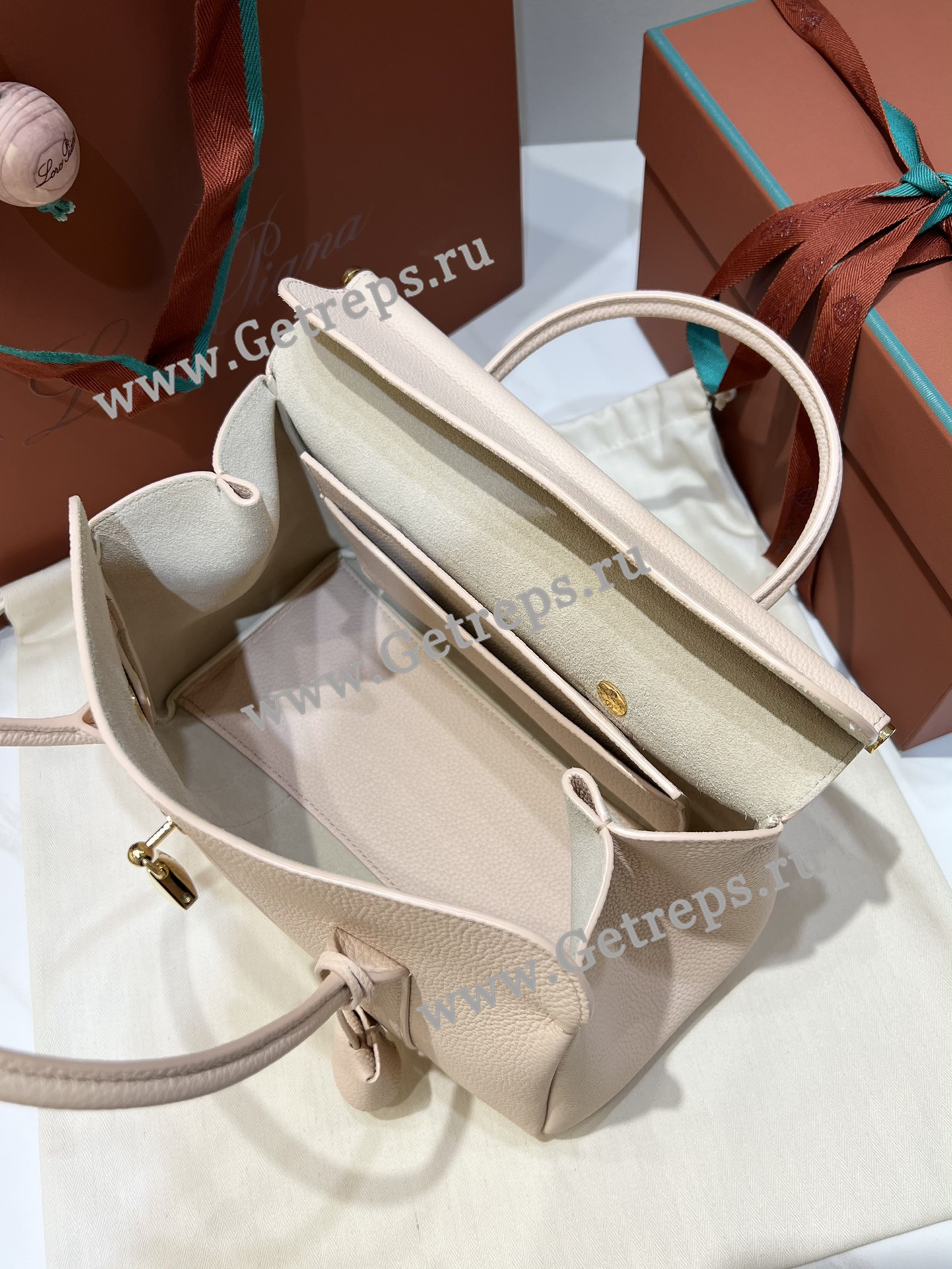 Loro Piana Loom Bag L25 Grained Calfskin-6