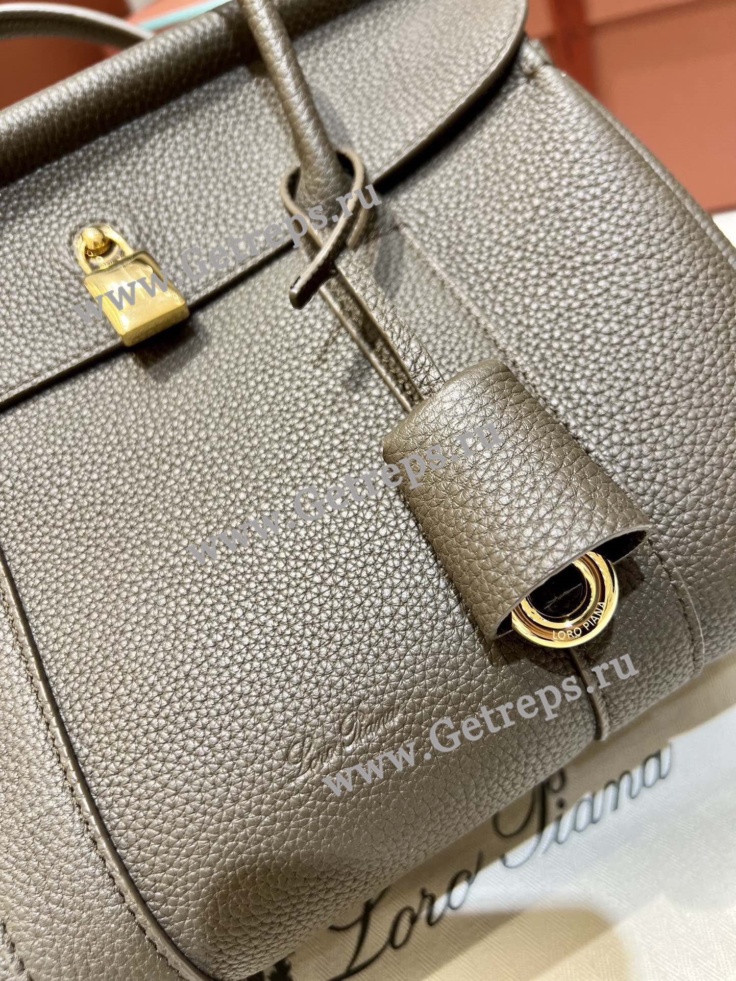 Loro Piana Loom Bag L25 Grained Calfskin-9