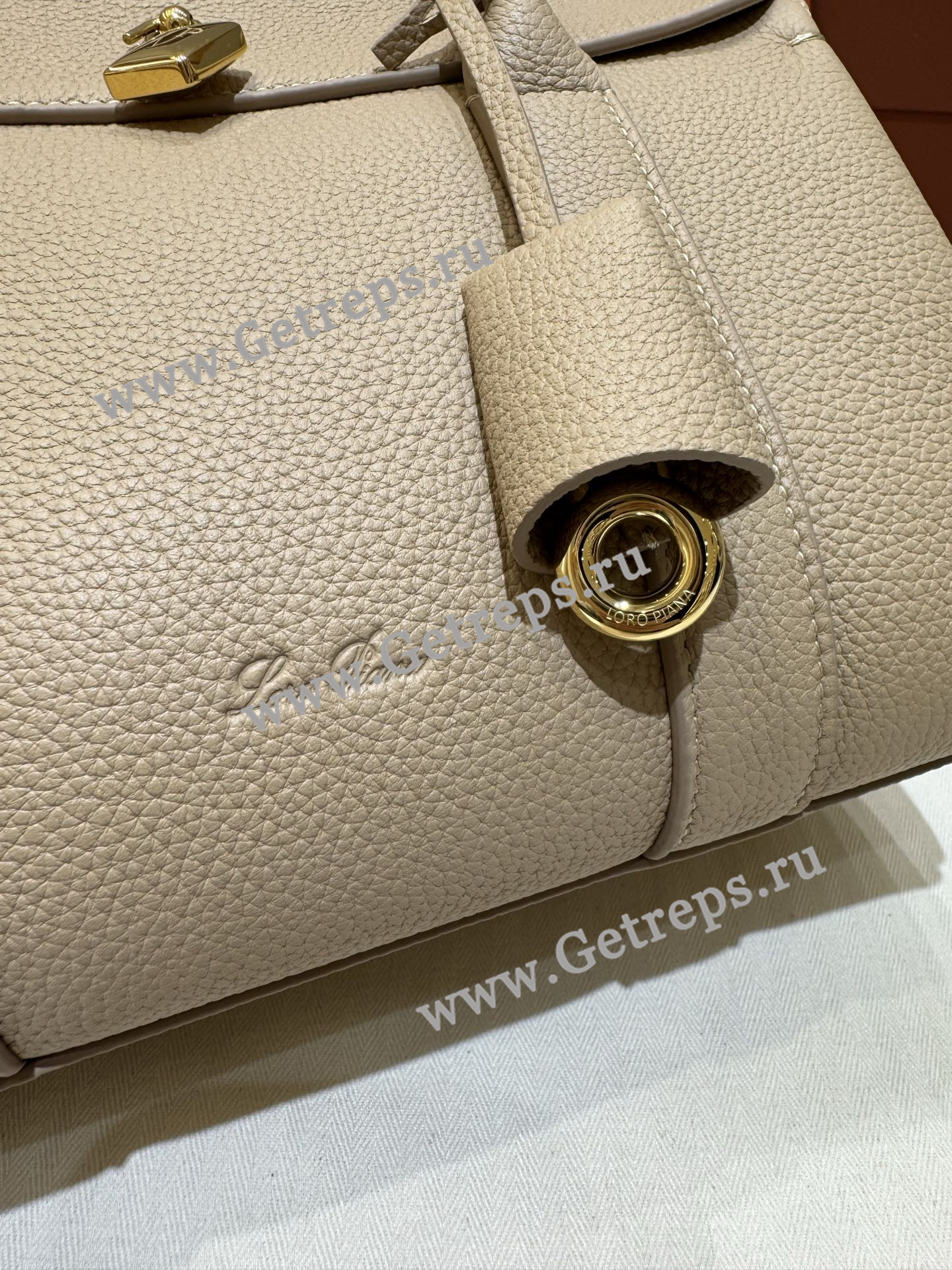 Loro Piana Loom Bag L25 Grained Calfskin