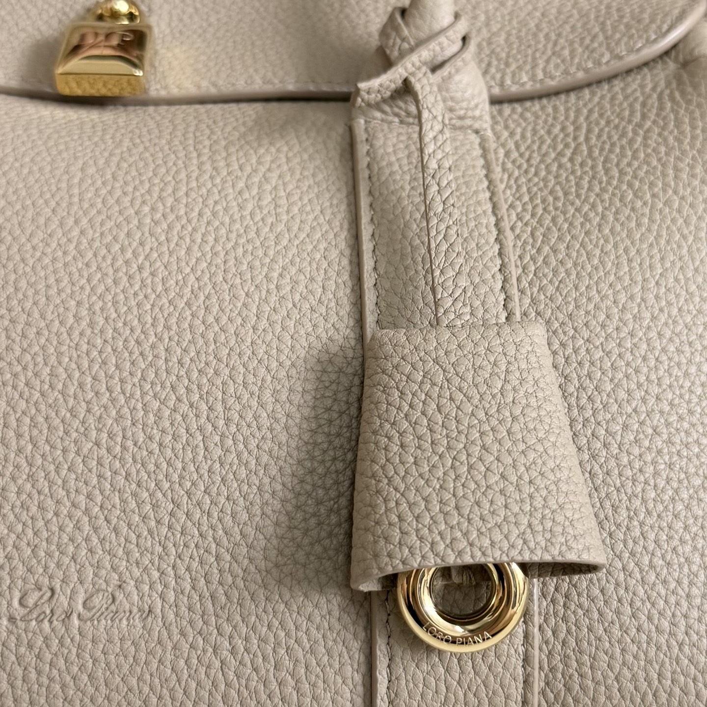 Loro Piana Loom Bag L25 Light Travertine