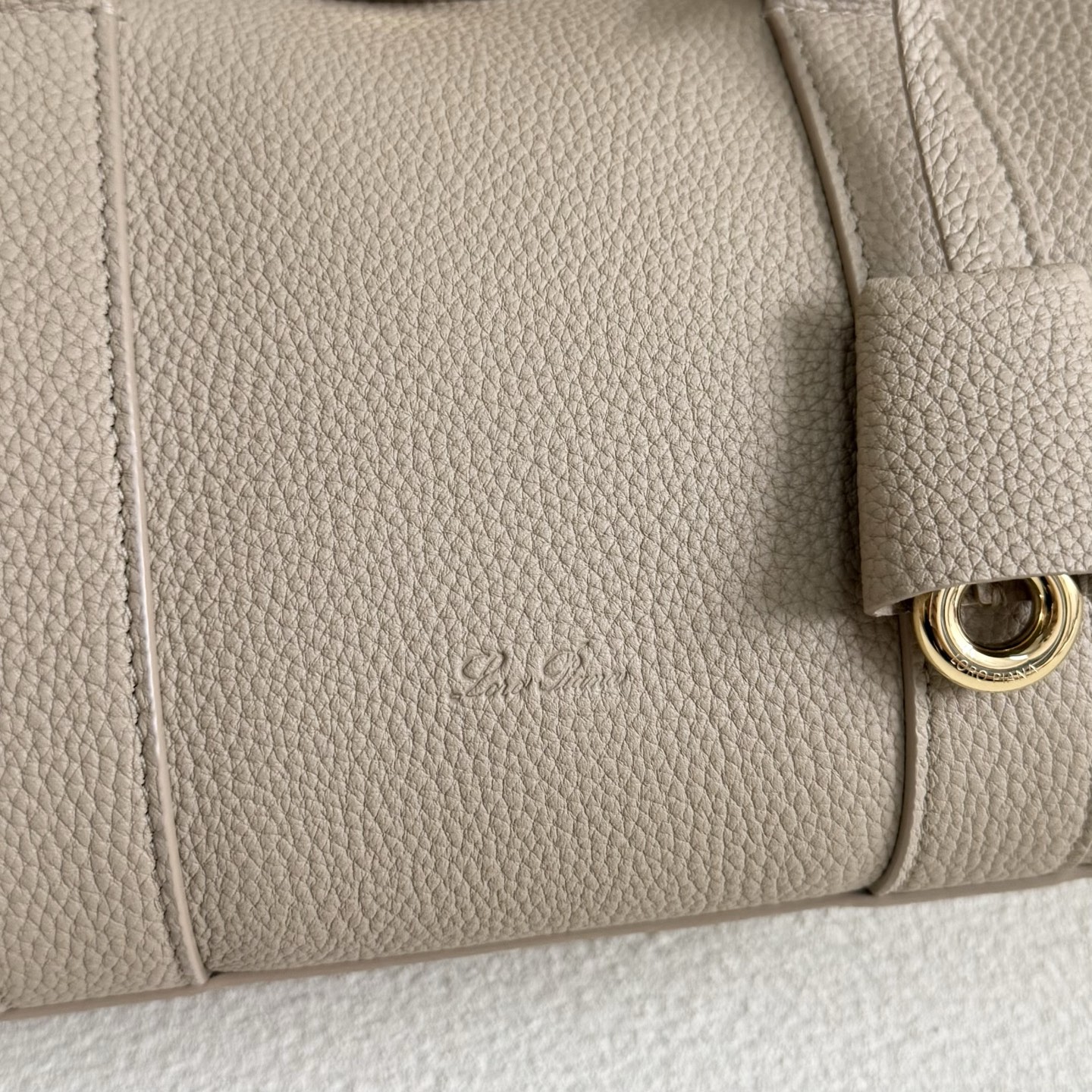 Loro Piana Loom Bag L25 Light Travertine