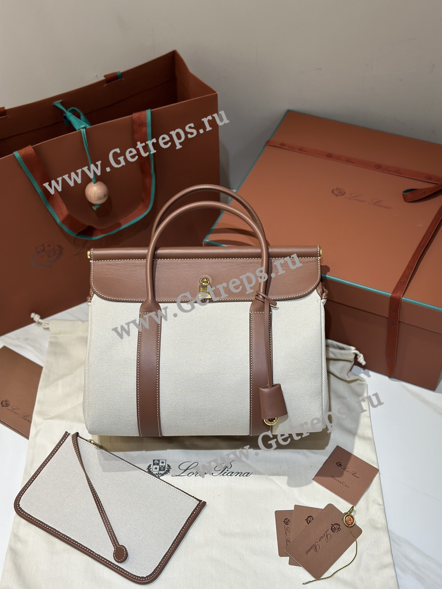 Loro Piana Loom Bag L32 Cotton Linen-11