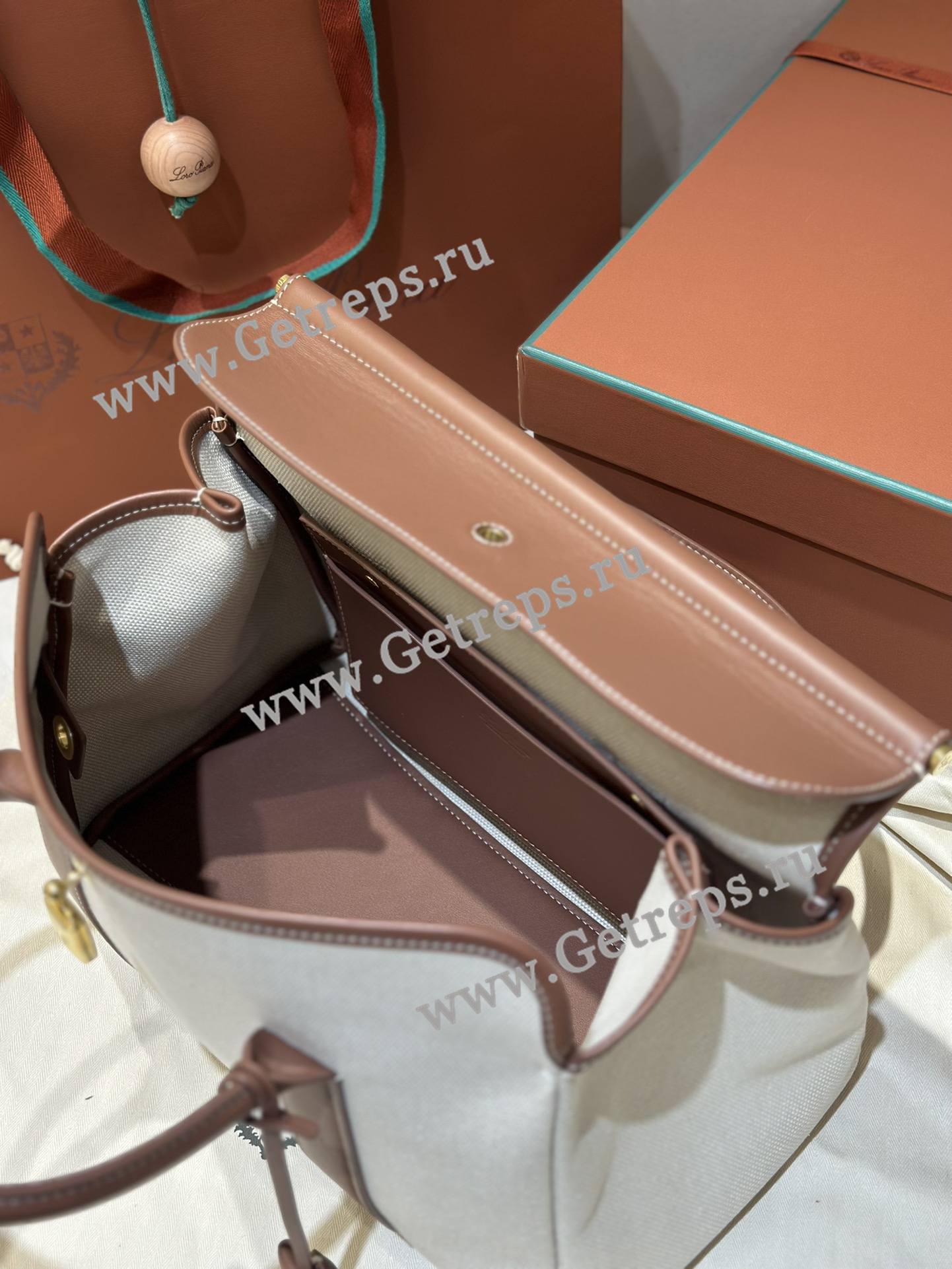 Loro Piana Loom Bag L32 Cotton Linen-11