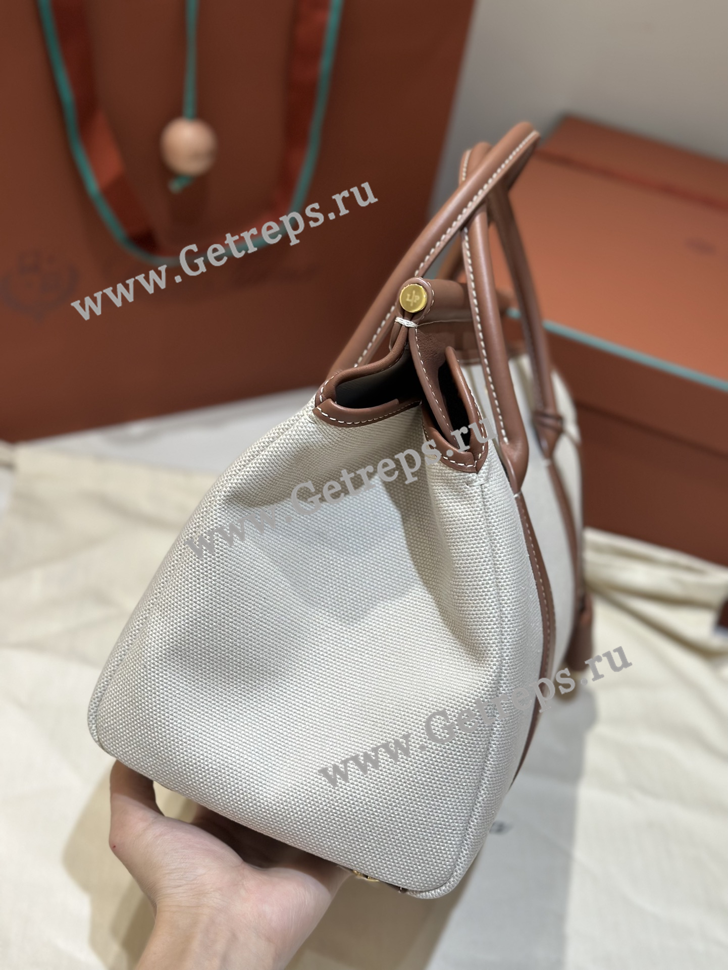 Loro Piana Loom Bag L32 Cotton Linen-11