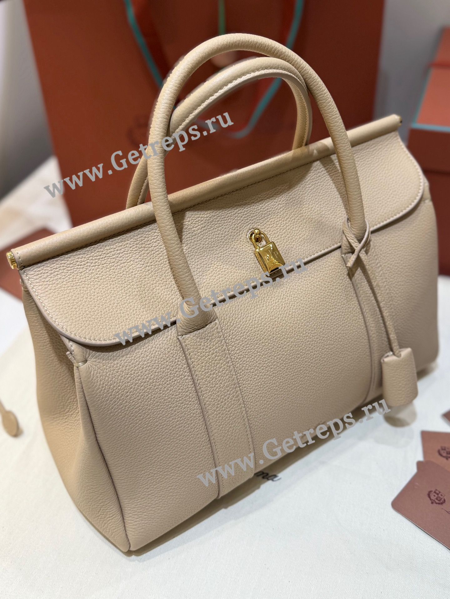 Loro Piana Loom Bag L32 Grained Calfskin-10