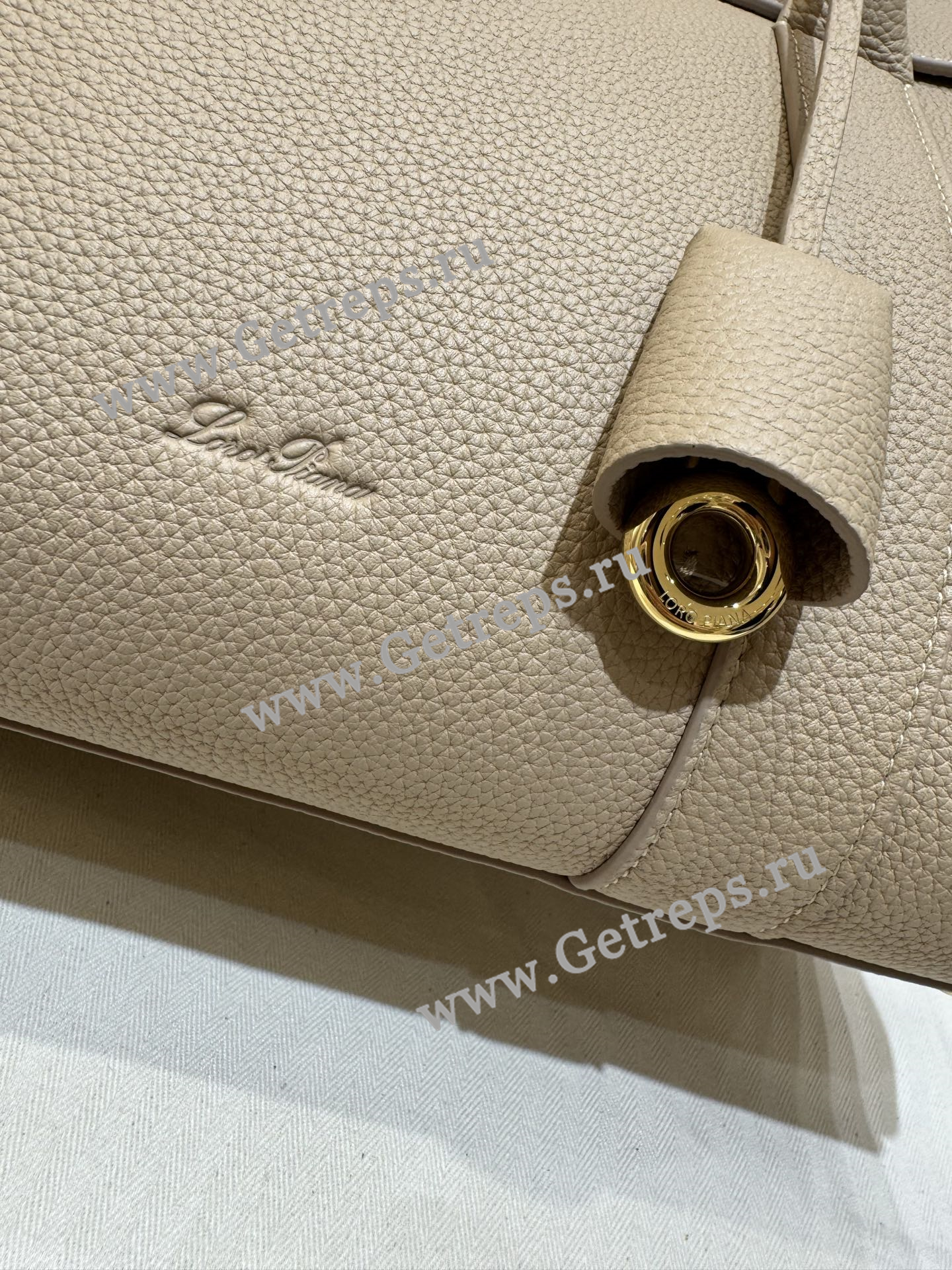 Loro Piana Loom Bag L32 Grained Calfskin-10