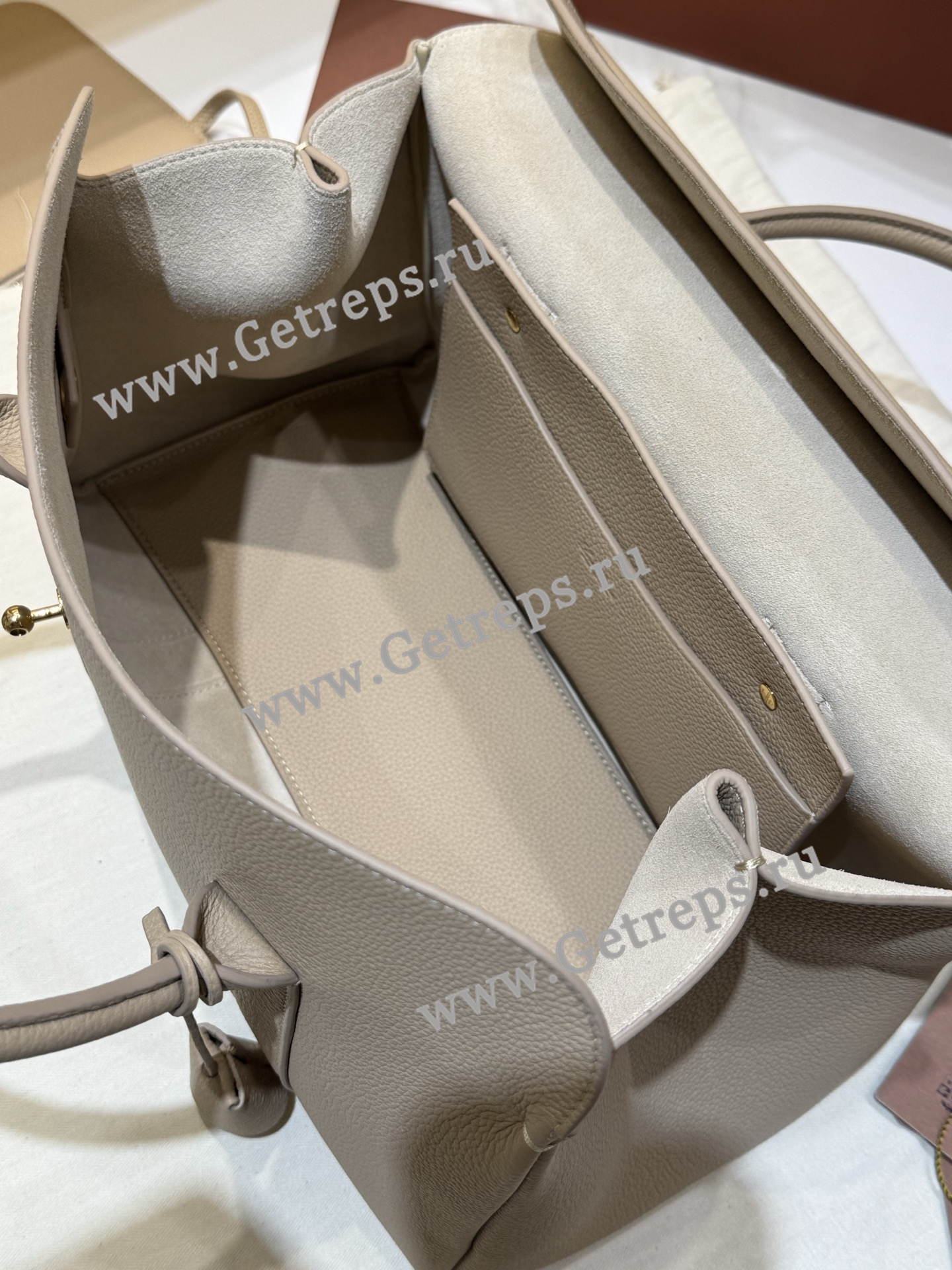 Loro Piana Loom Bag L32 Grained Calfskin-10