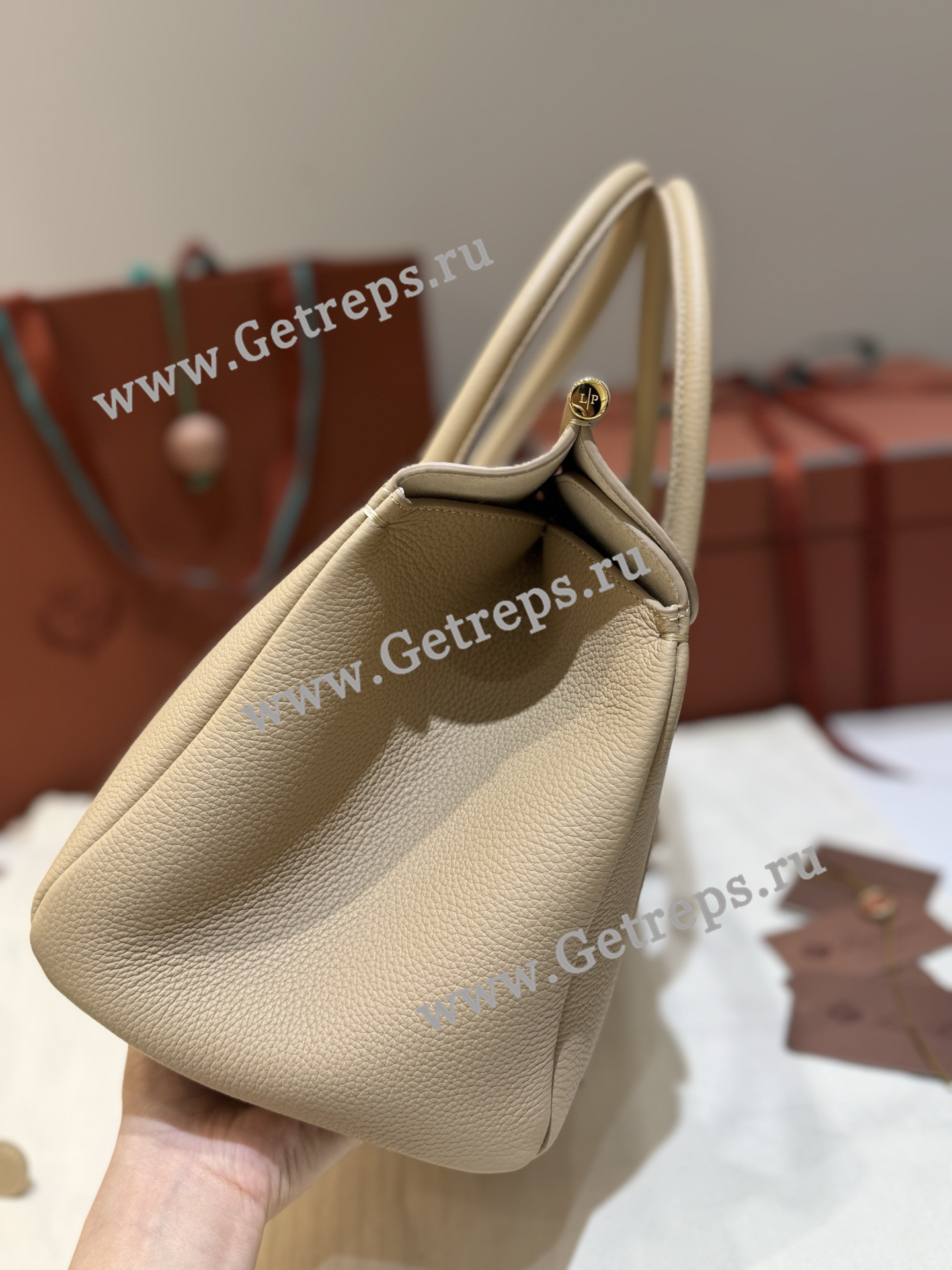 Loro Piana Loom Bag L32 Grained Calfskin-10