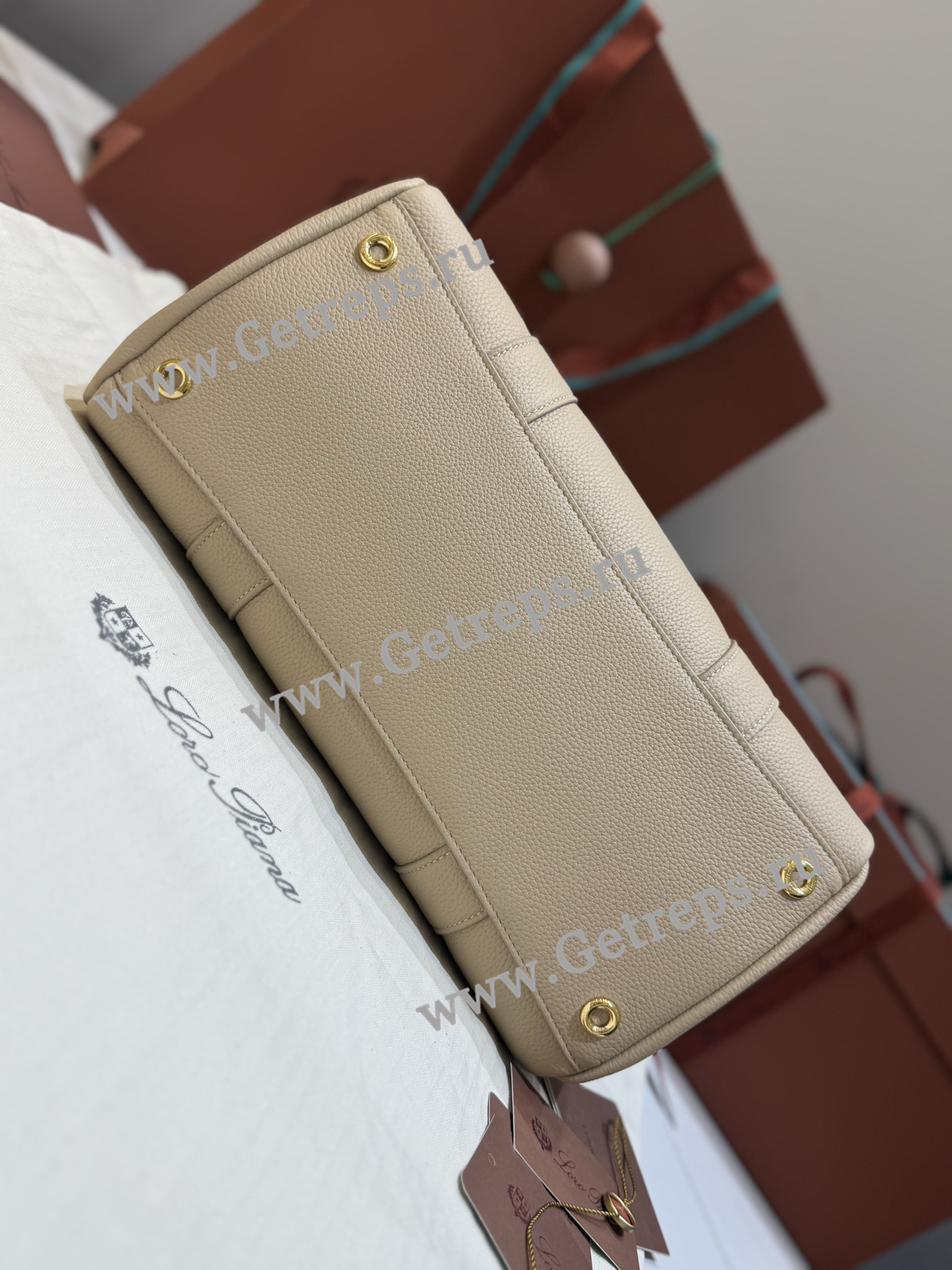 Loro Piana Loom Bag L32 Grained Calfskin-10