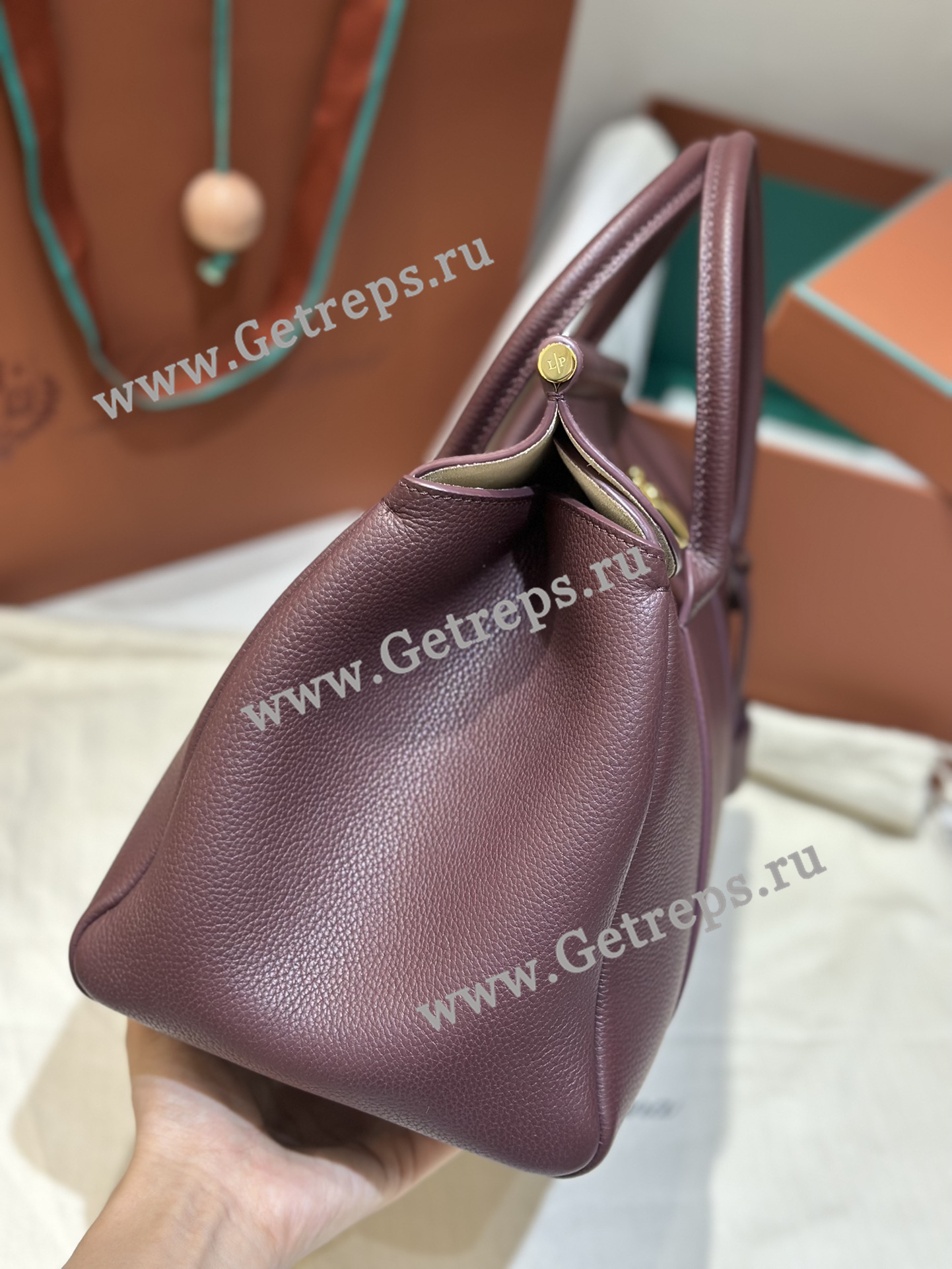 Loro Piana Loom Bag L32 Grained Calfskin-3