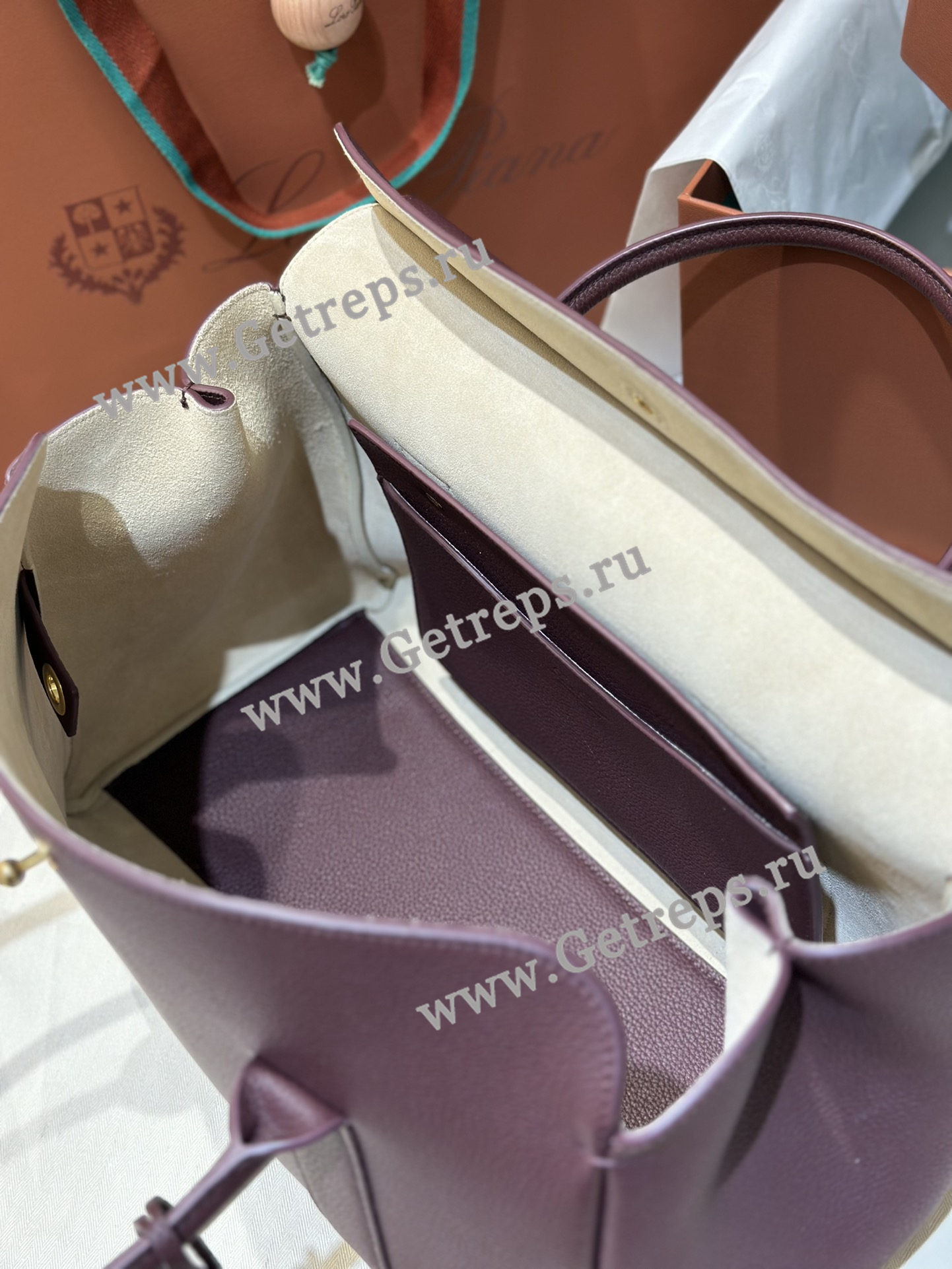 Loro Piana Loom Bag L32 Grained Calfskin-3