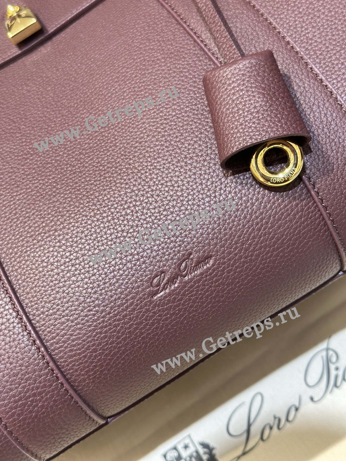 Loro Piana Loom Bag L32 Grained Calfskin-3