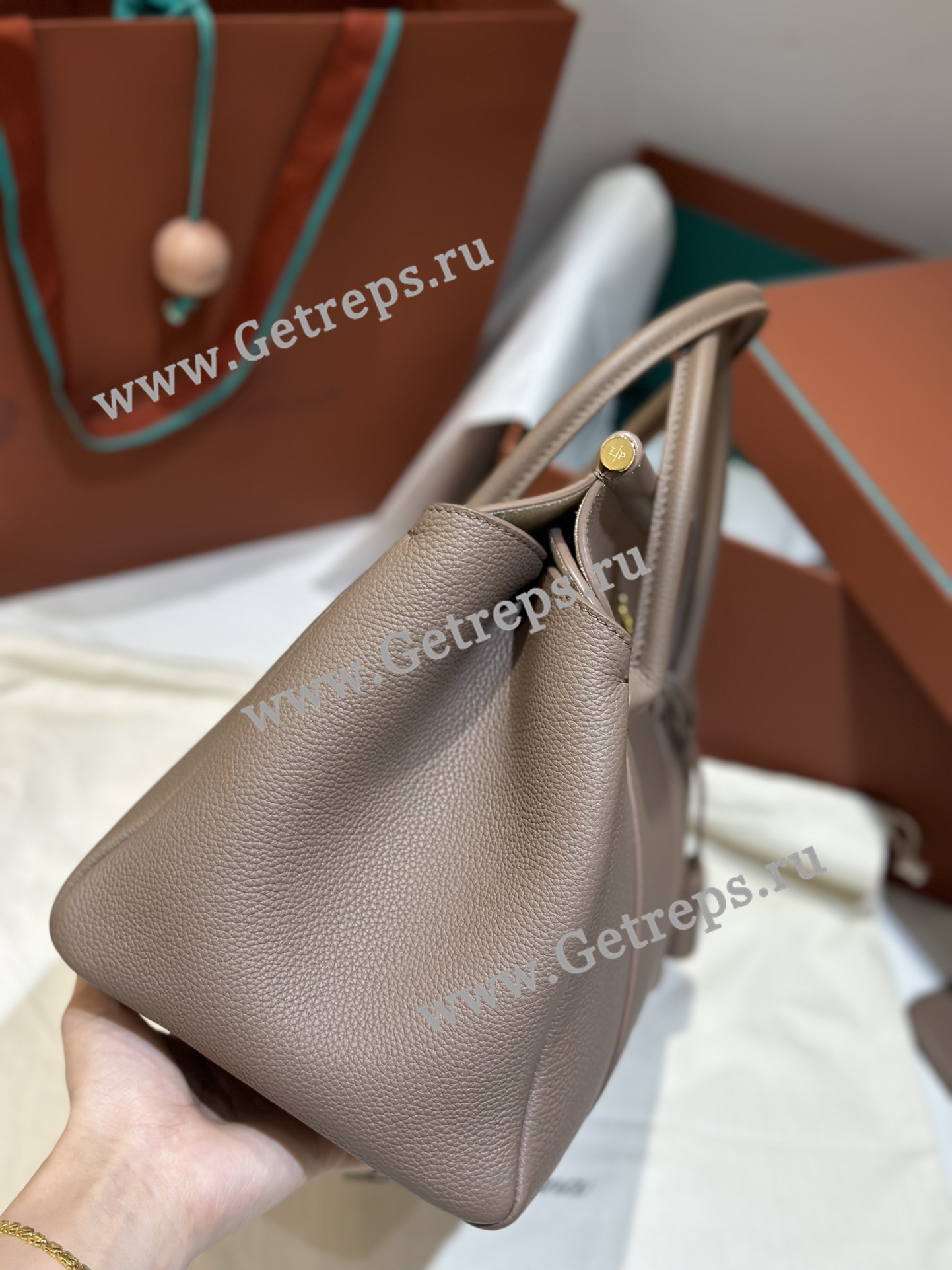 Loro Piana Loom Bag L32 Grained Calfskin-4