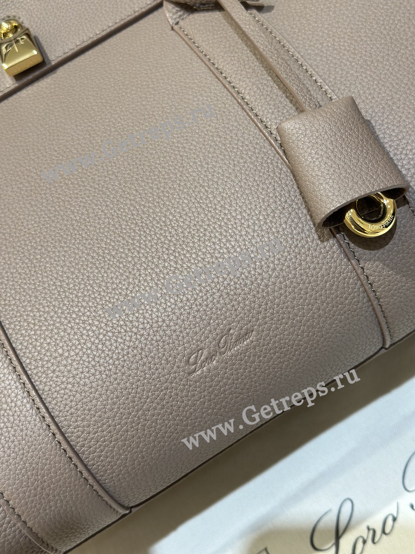 Loro Piana Loom Bag L32 Grained Calfskin-4