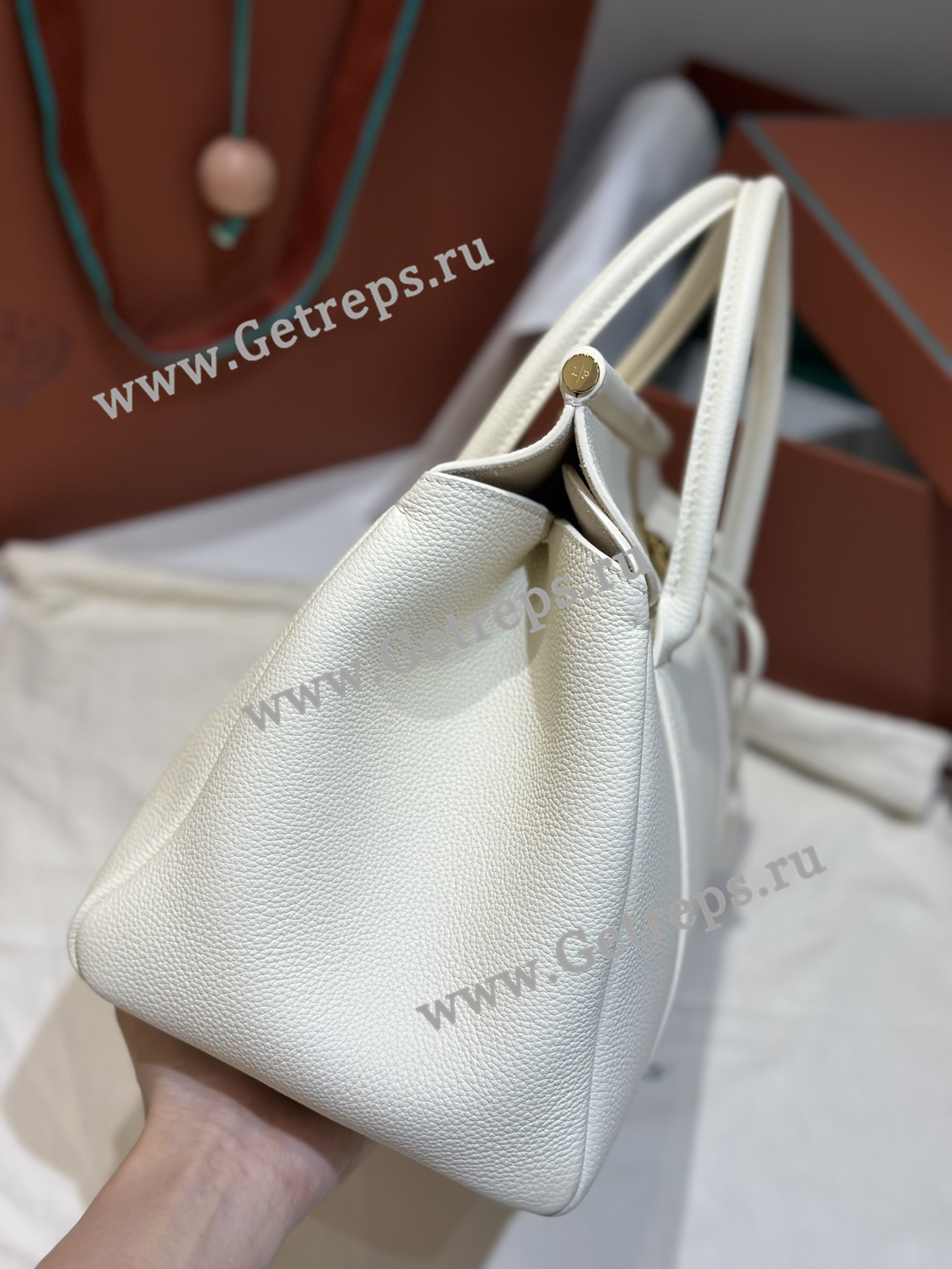 Loro Piana Loom Bag L32 Grained Calfskin-5