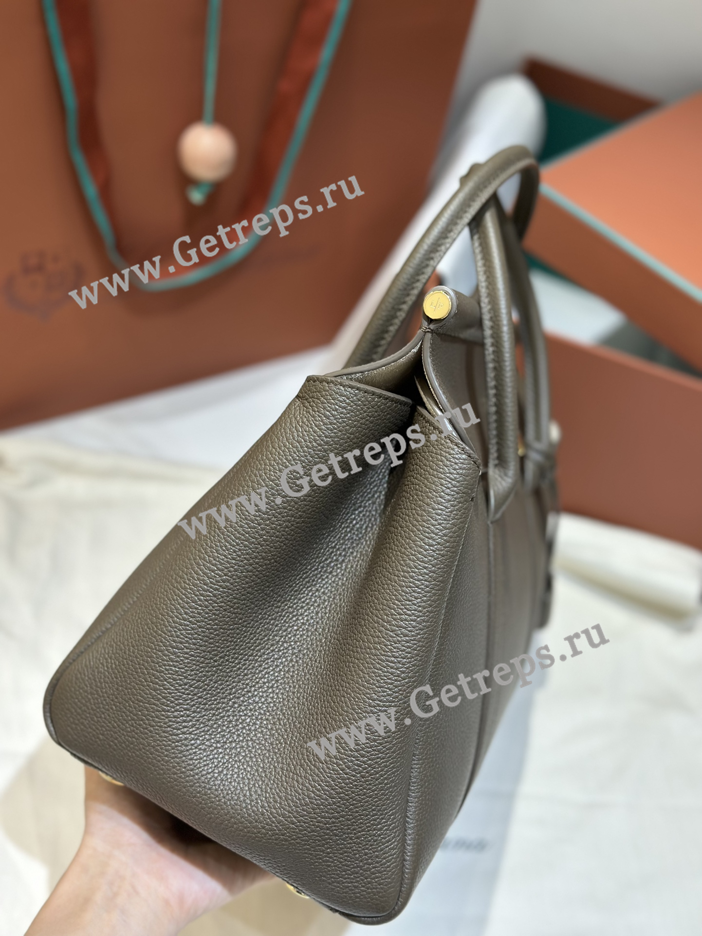 Loro Piana Loom Bag L32 Grained Calfskin-6