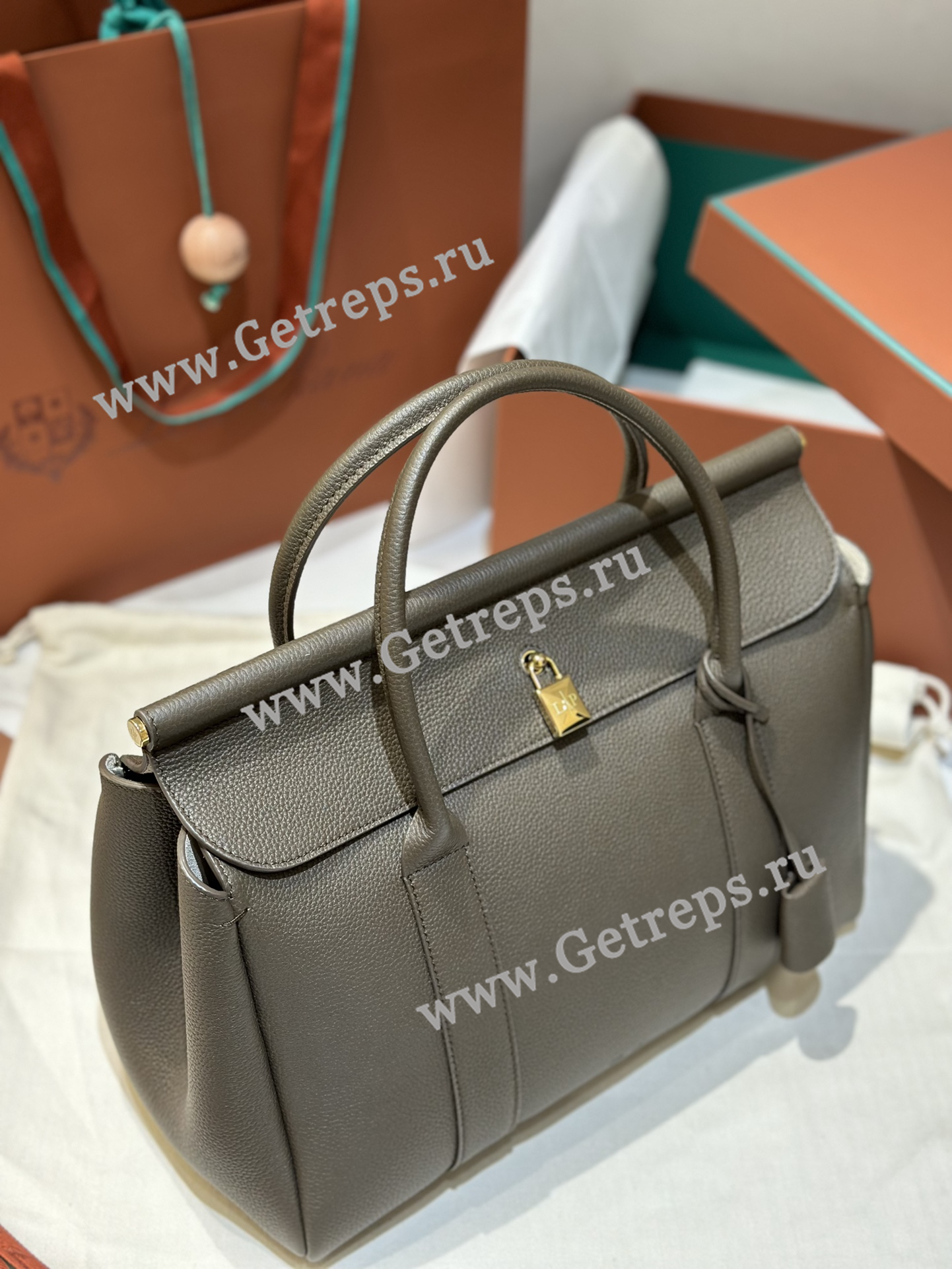 Loro Piana Loom Bag L32 Grained Calfskin-6