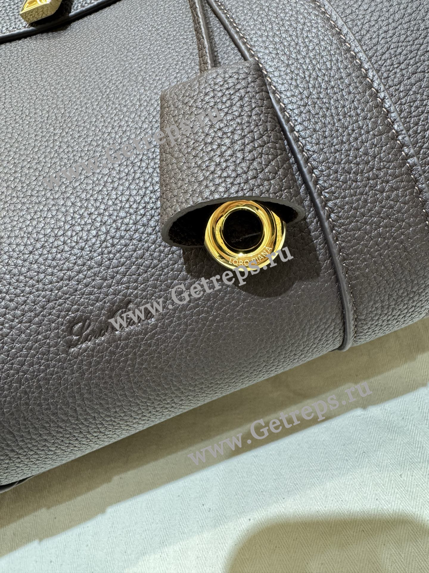 Loro Piana Loom Bag L32 Grained Calfskin-8