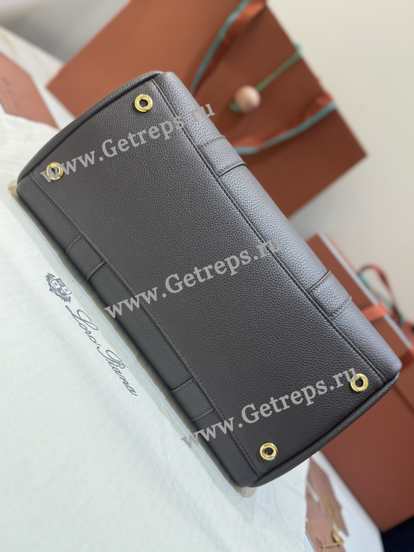 Loro Piana Loom Bag L32 Grained Calfskin-8