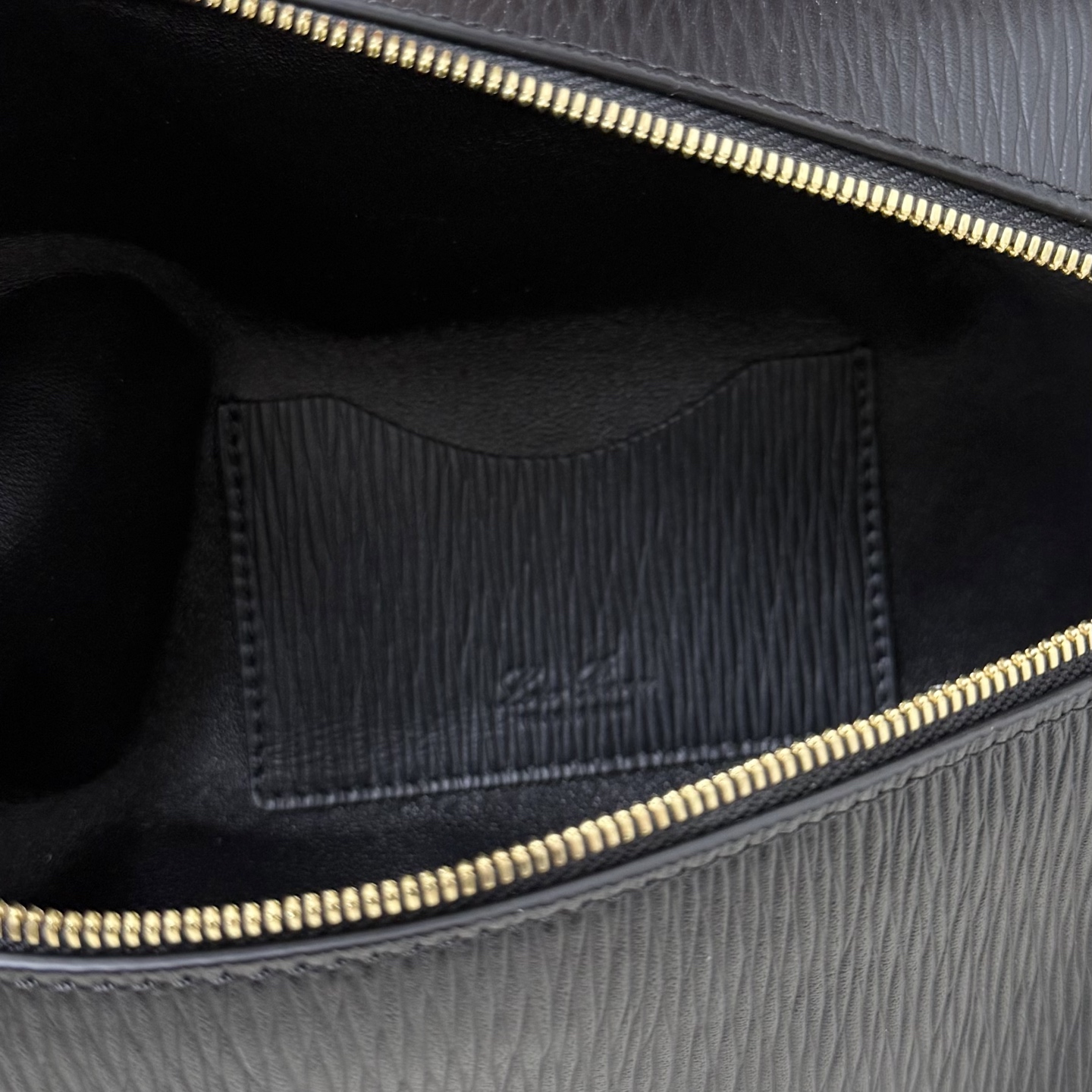 Loro piana Extra Bag L23 Ostrich Black Water Ripples