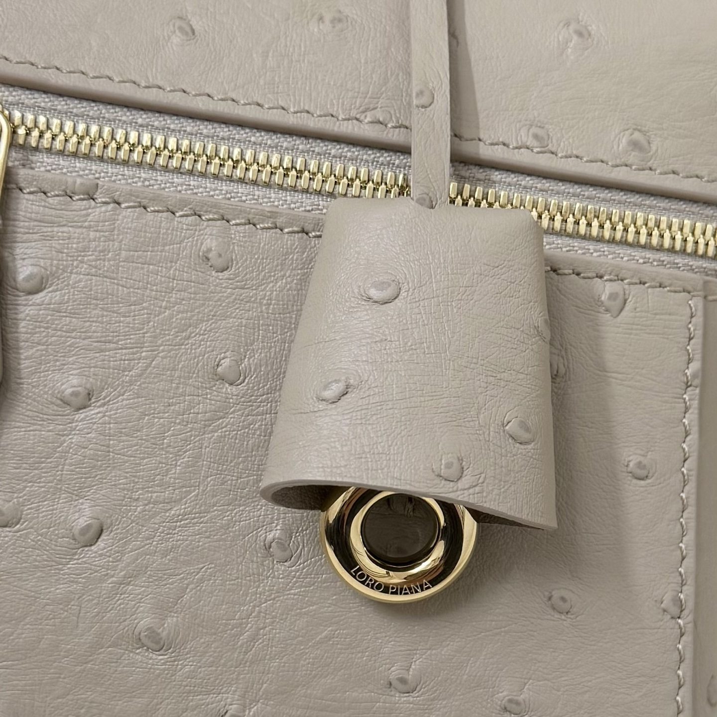 Loro piana Extra Bag L23 Ostrich Grey