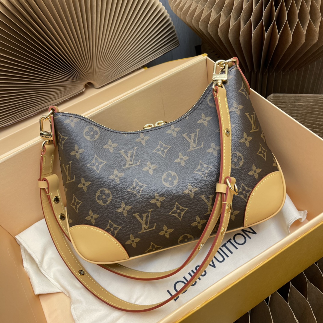 Louis Vuitton 2022 New Boulogne Handbag Monogram Coated Canvas