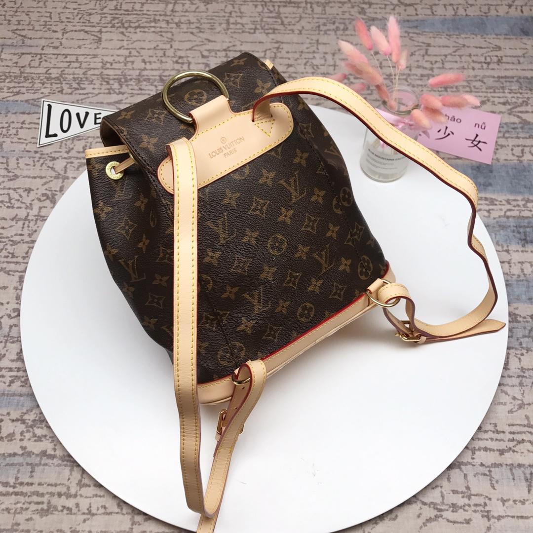 Louis Vuitton 51135 Raffine Monogram Canvas Women Backpack