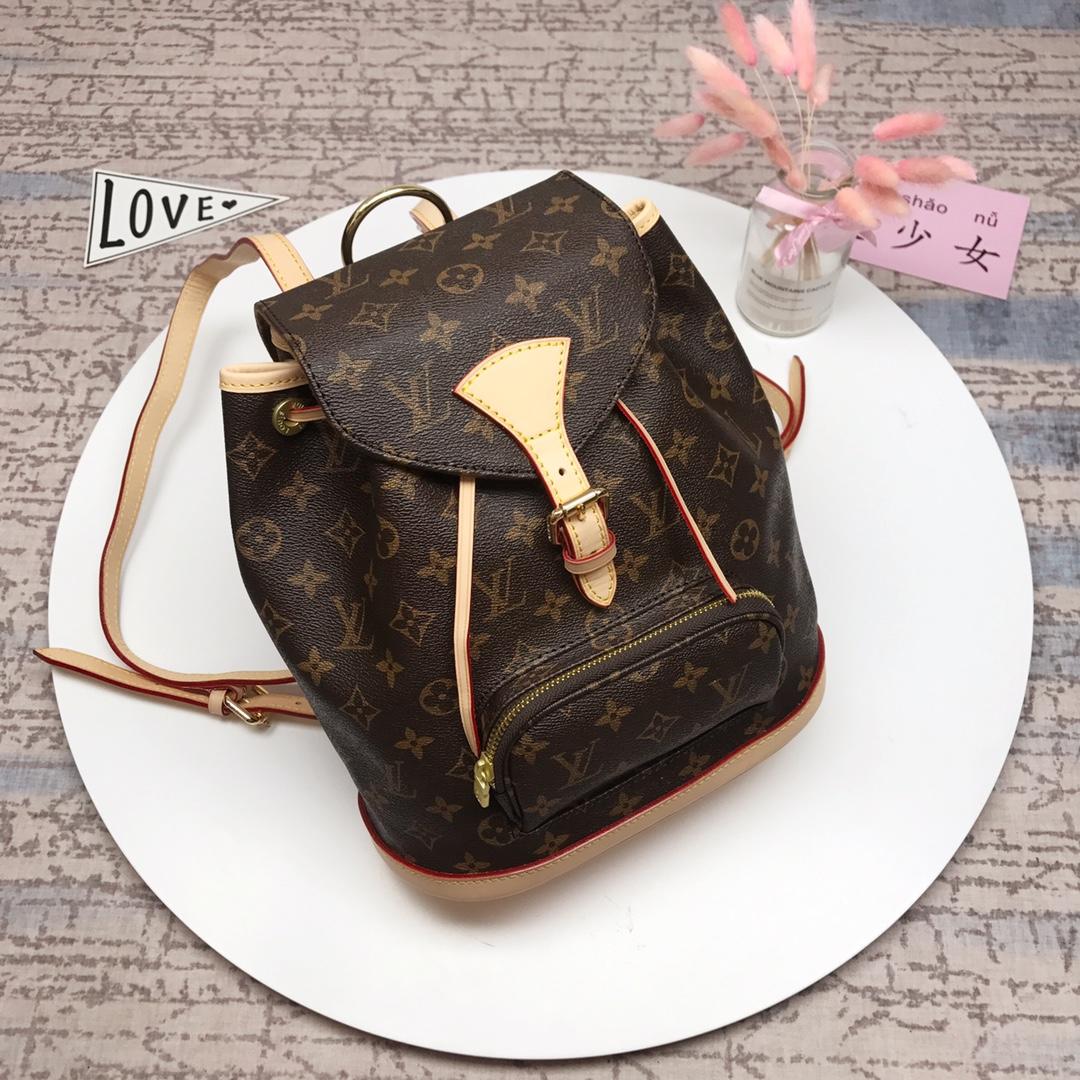 Louis Vuitton 51135 Raffine Monogram Canvas Women Backpack