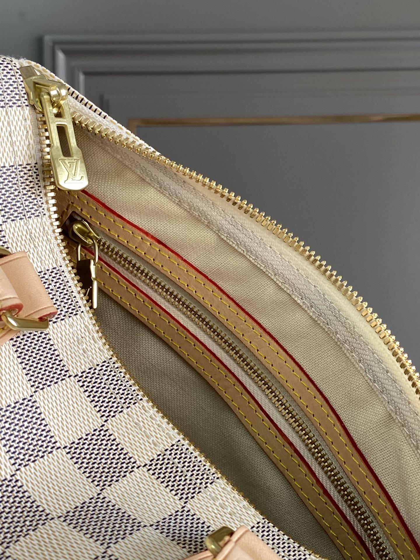 Louis Vuitton Bandouliere 25 Handbag in Fresh Damier Azur Canvas N41374