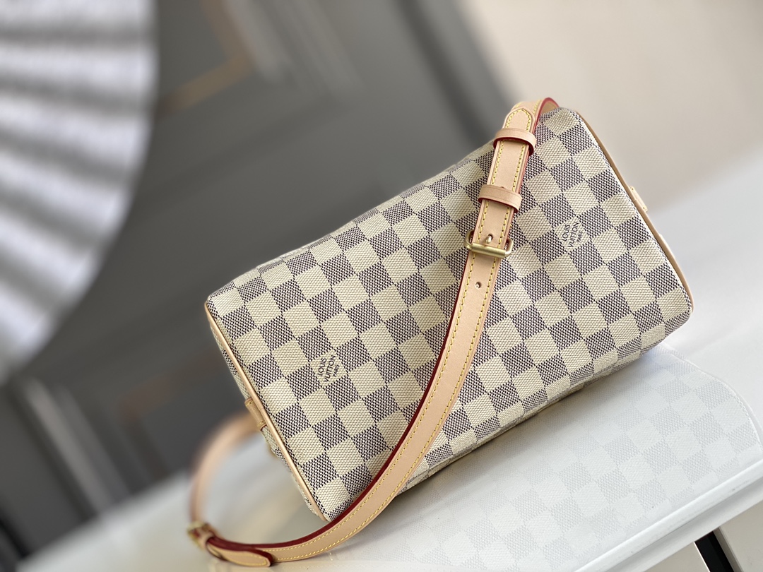 Louis Vuitton Bandouliere 25 Handbag in Fresh Damier Azur Canvas N41374