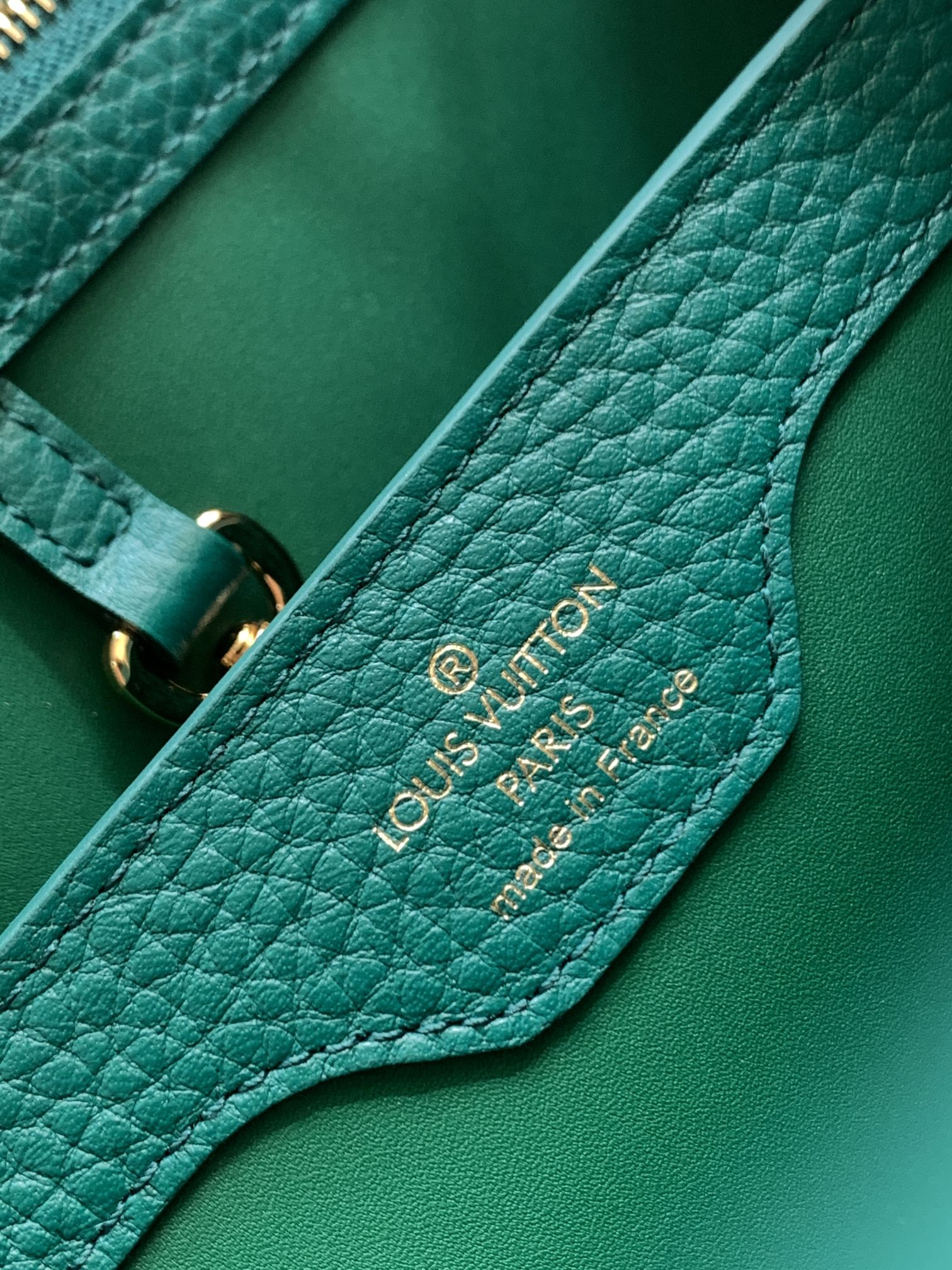 Louis Vuitton Capucines bbHandbag Taurillon Leather Green