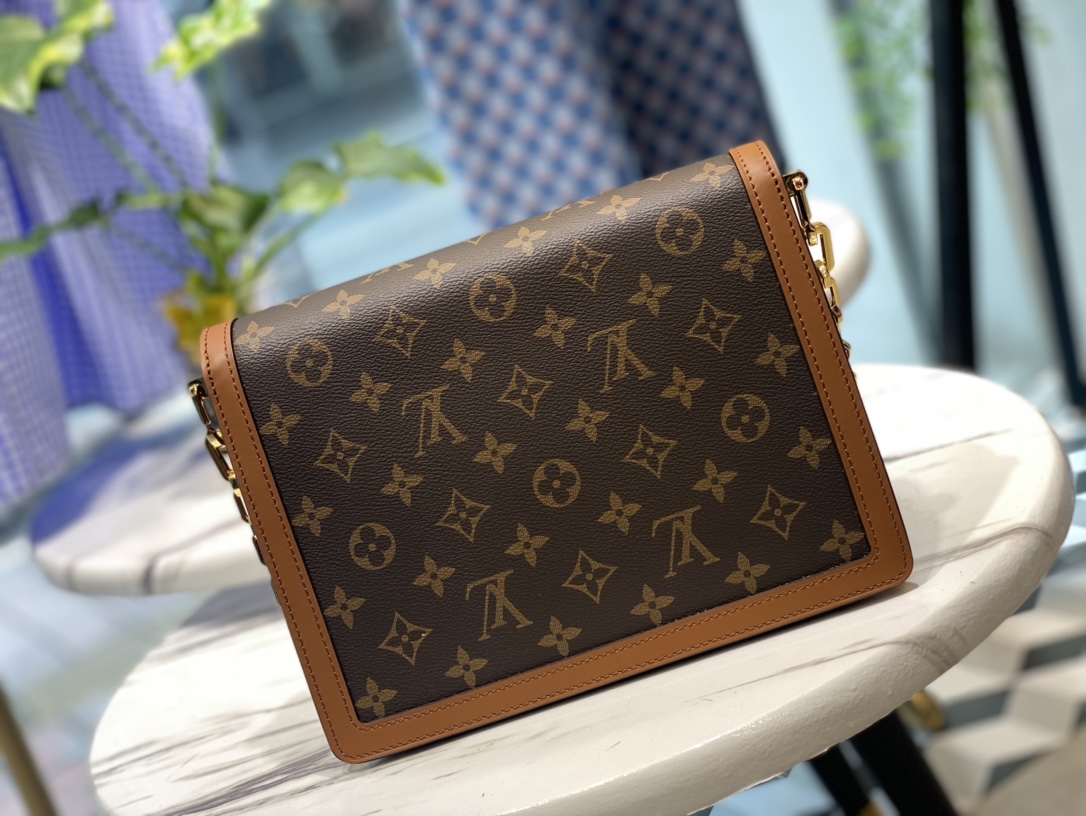 Louis Vuitton Dauphine MM Monogram and Monogram Reverse Coated Canvas M45958